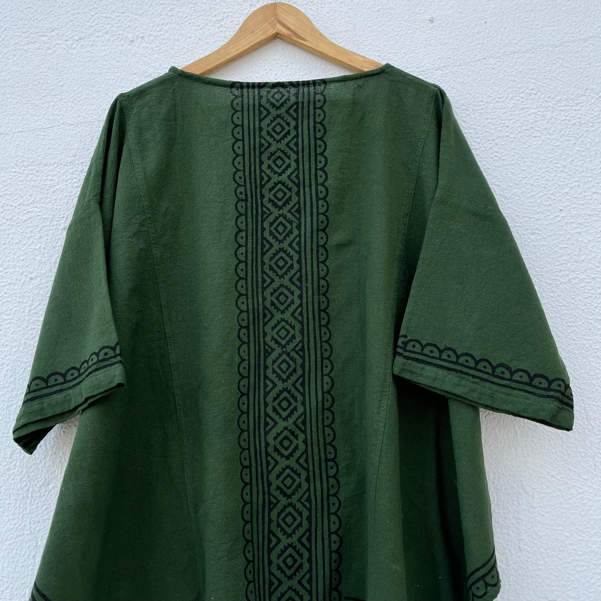 Bairan Cotton Top- Forest Green