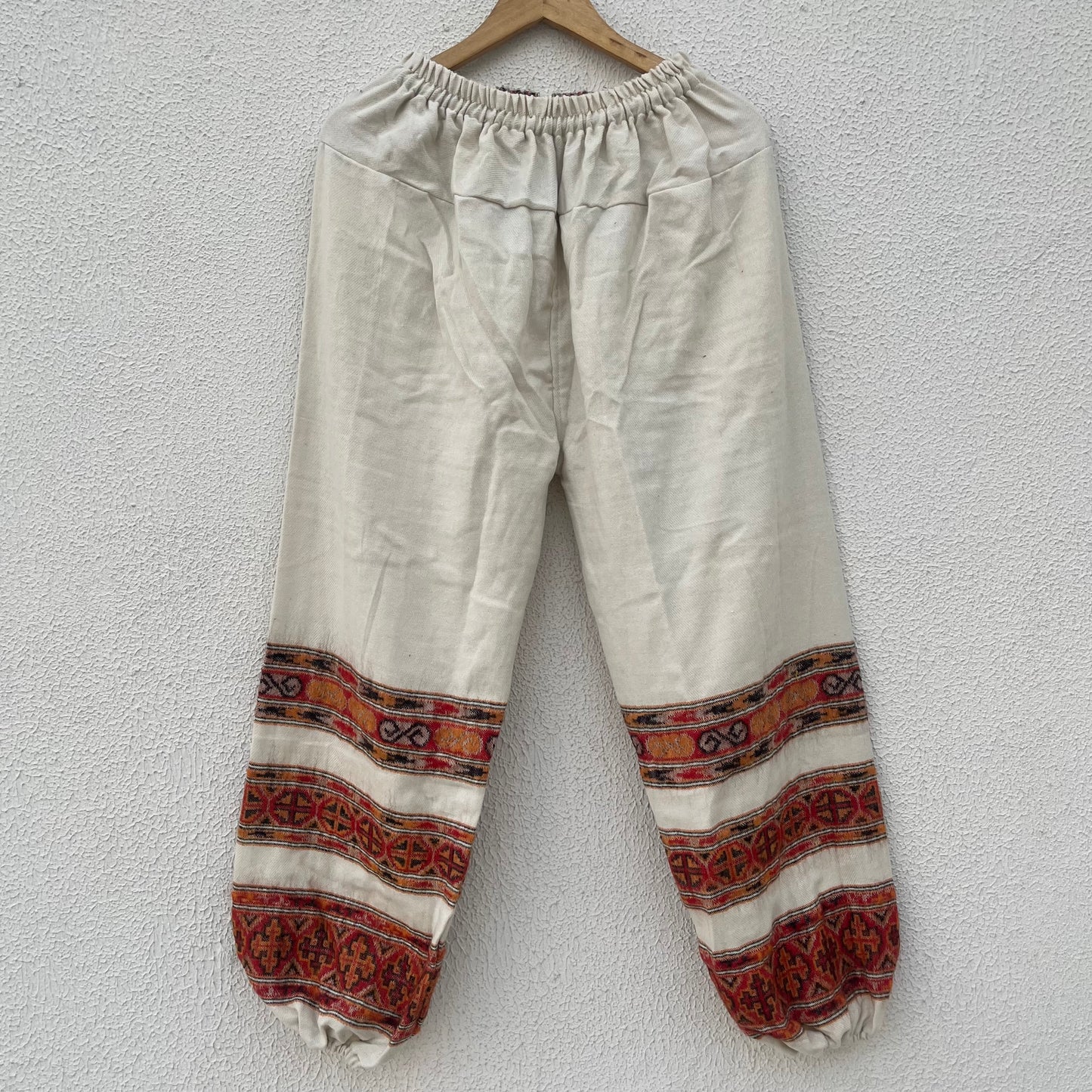 Combo Set - 3 Patti Poncho + 3 Patti Pants (White)