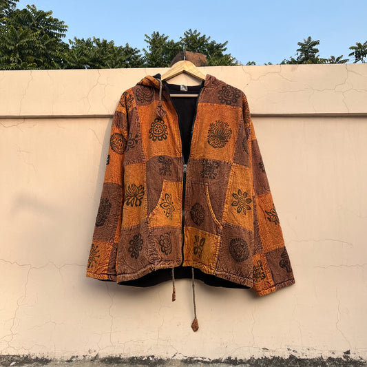 Pahadi Nepali Jacket - Rust