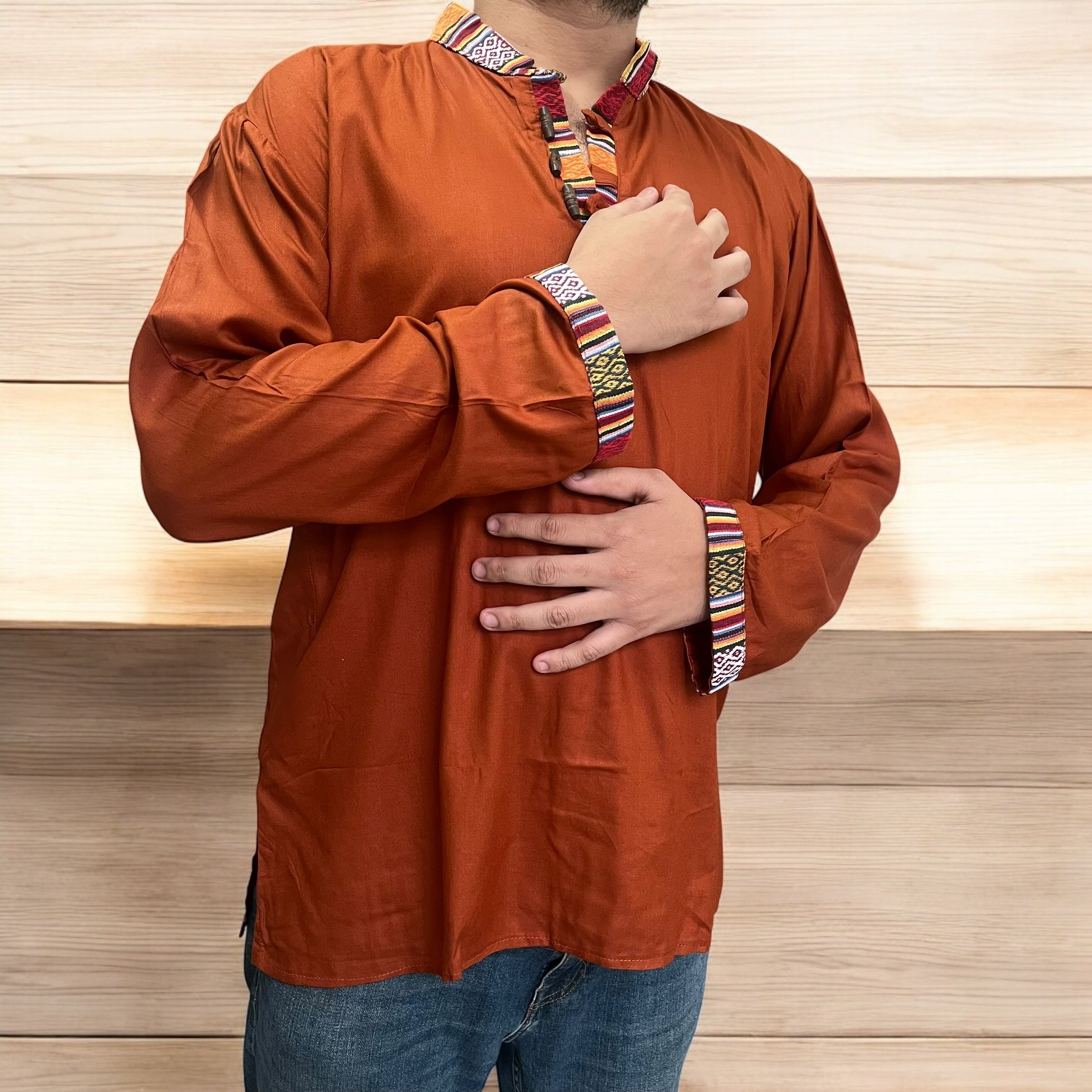 Nepali Kurta - Orange