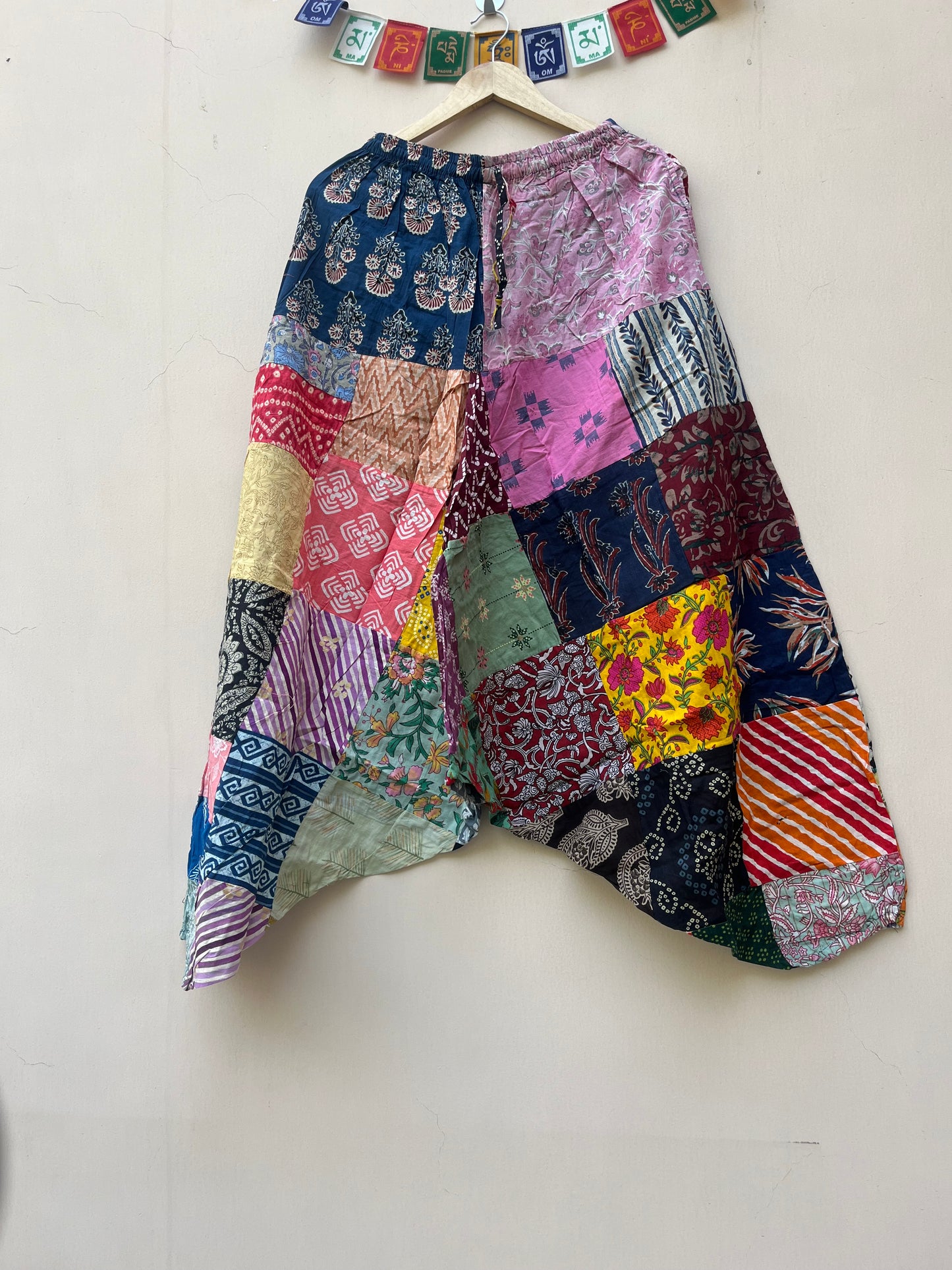 Patchwork Harem Pant