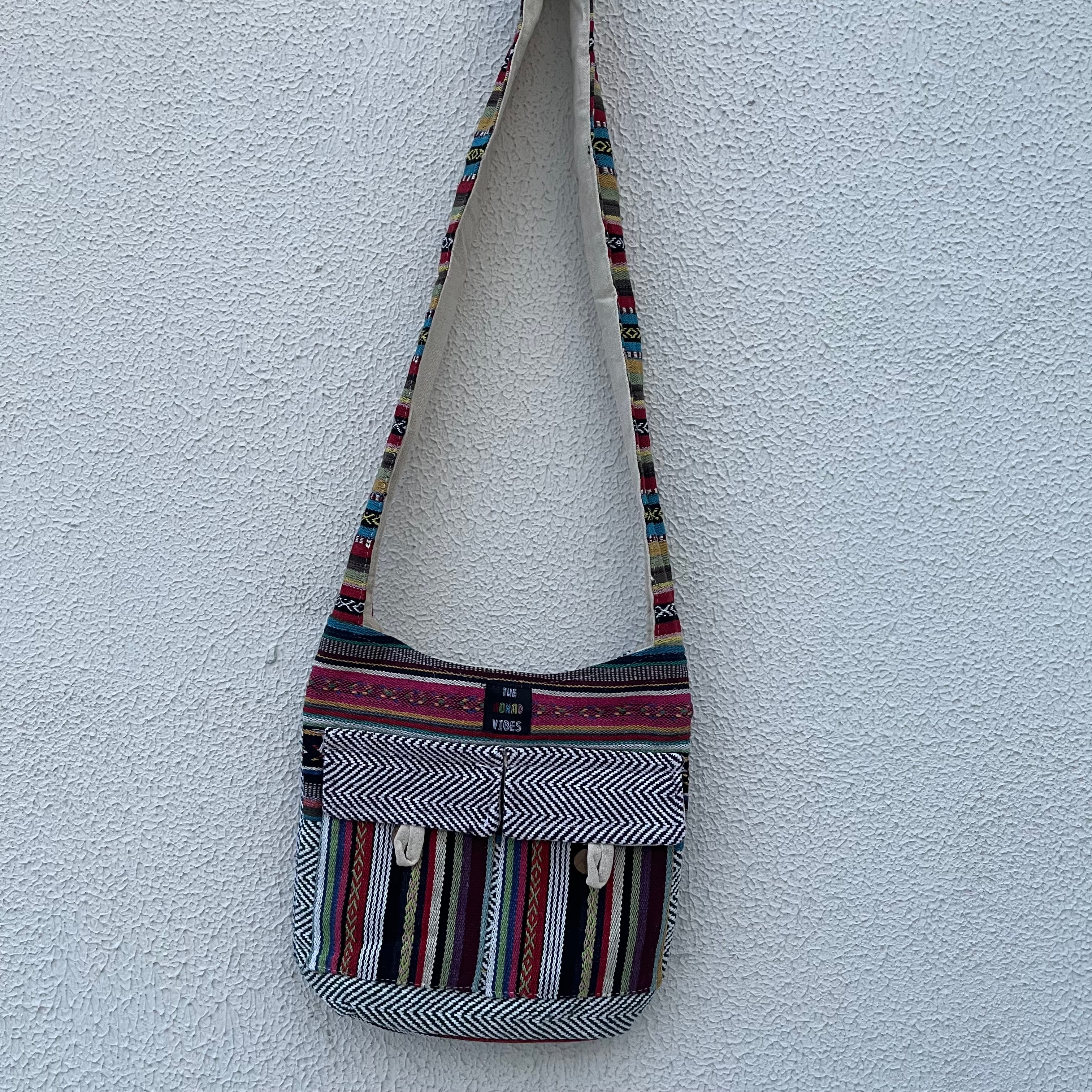 Small Hemp Jhola - Multicolor