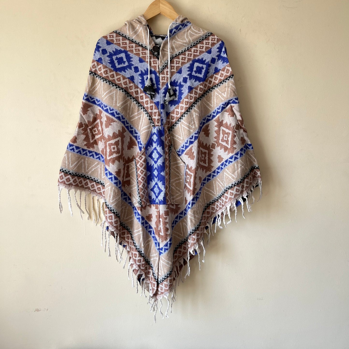 Pahadi Printed Poncho With Hood