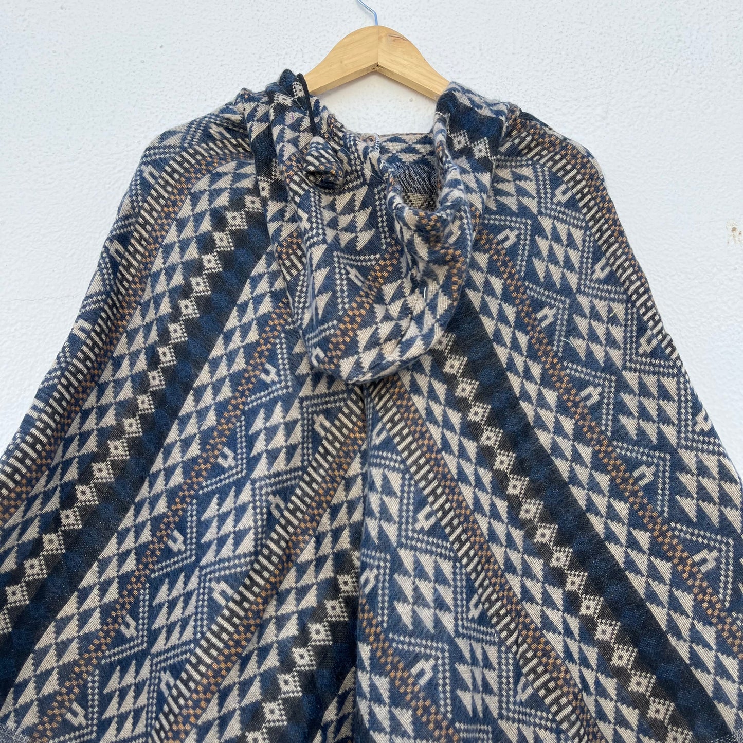 Pahadi Printed Poncho With Hood