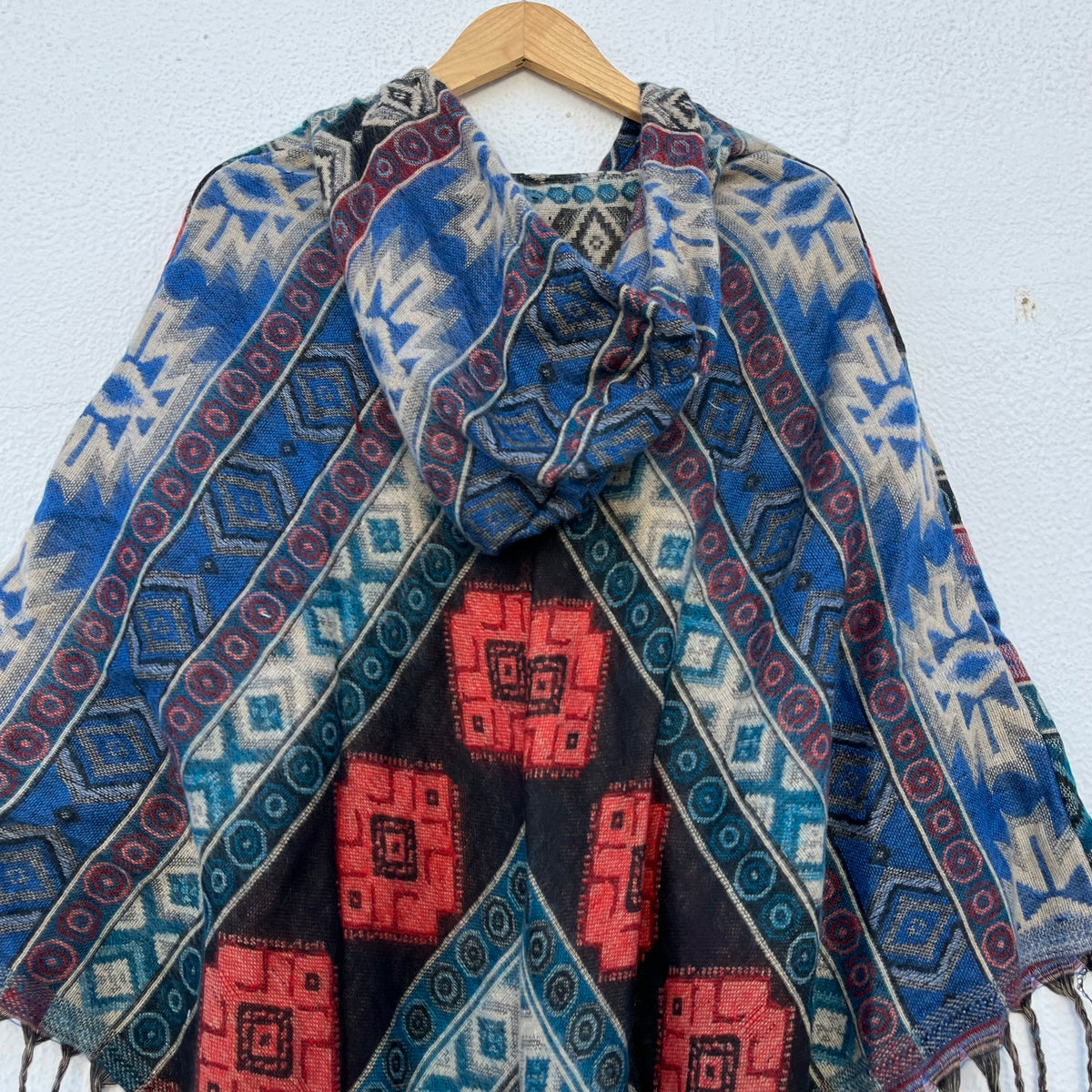 Pahadi Printed Poncho With Hood