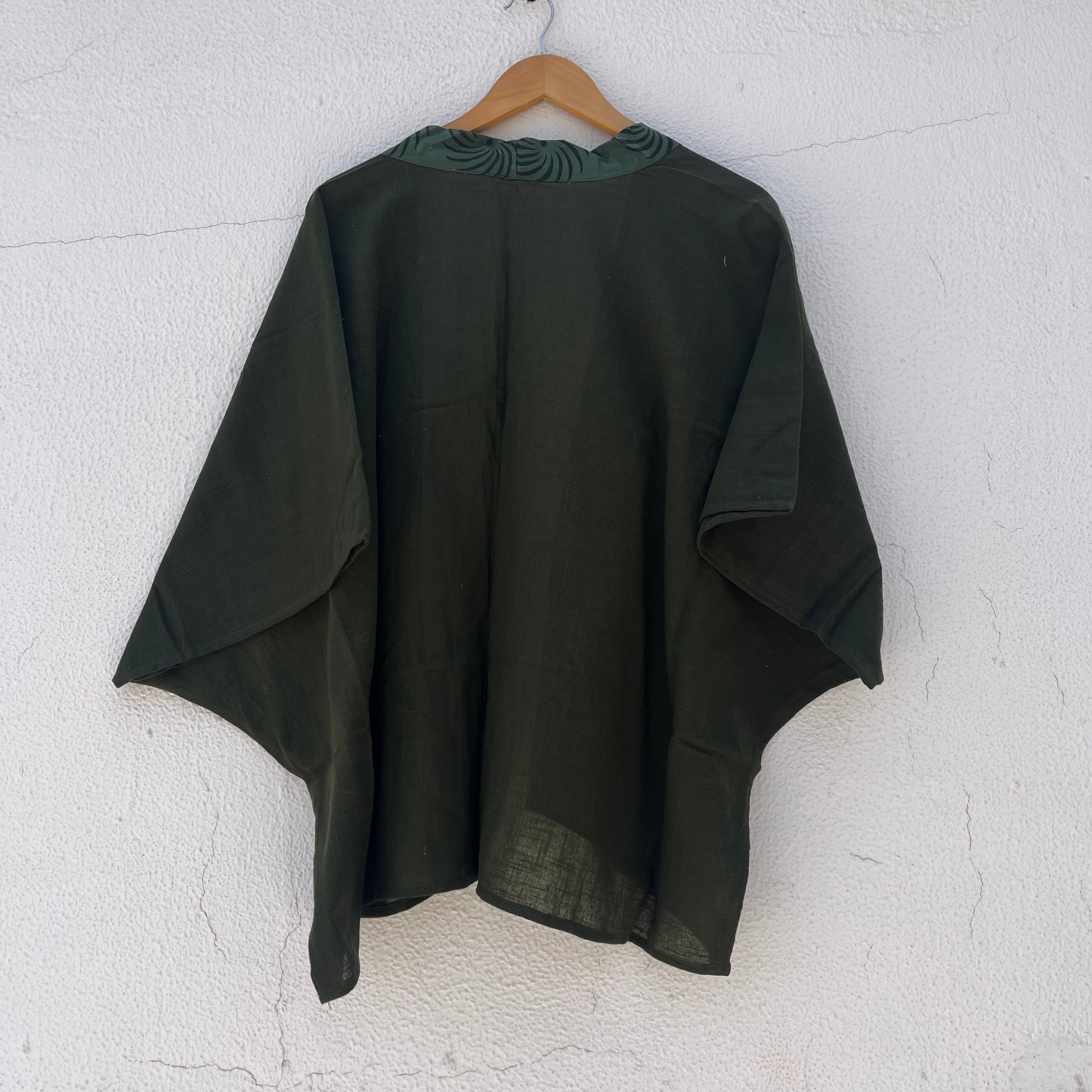 Arika Cotton Shrug- Forest