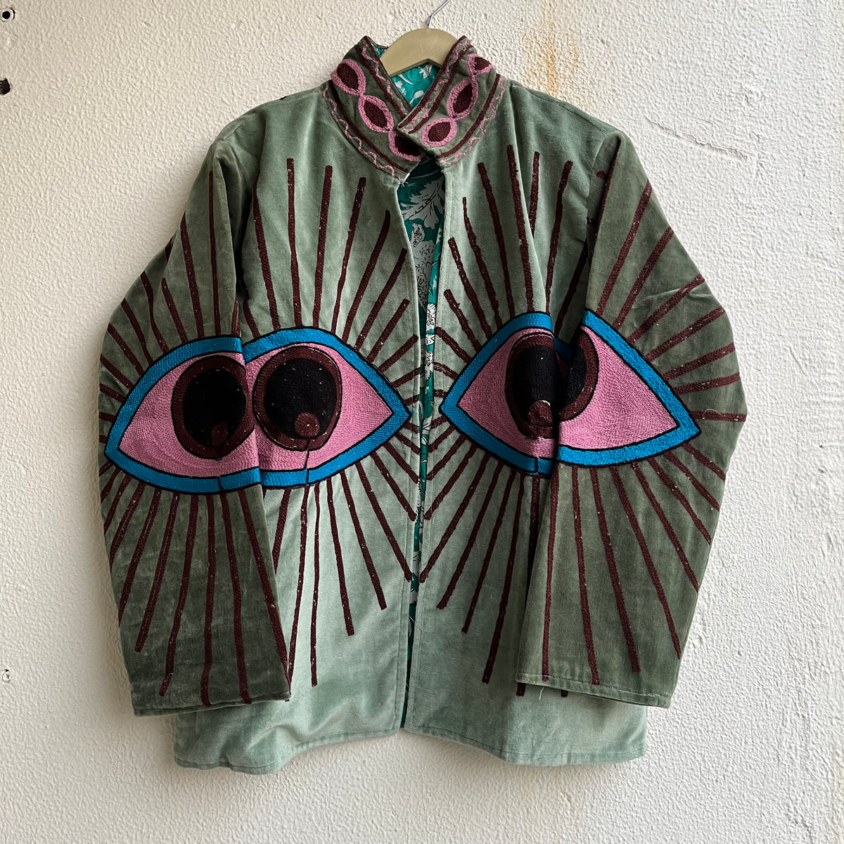 Jaipuri Thread Velvet Jacket