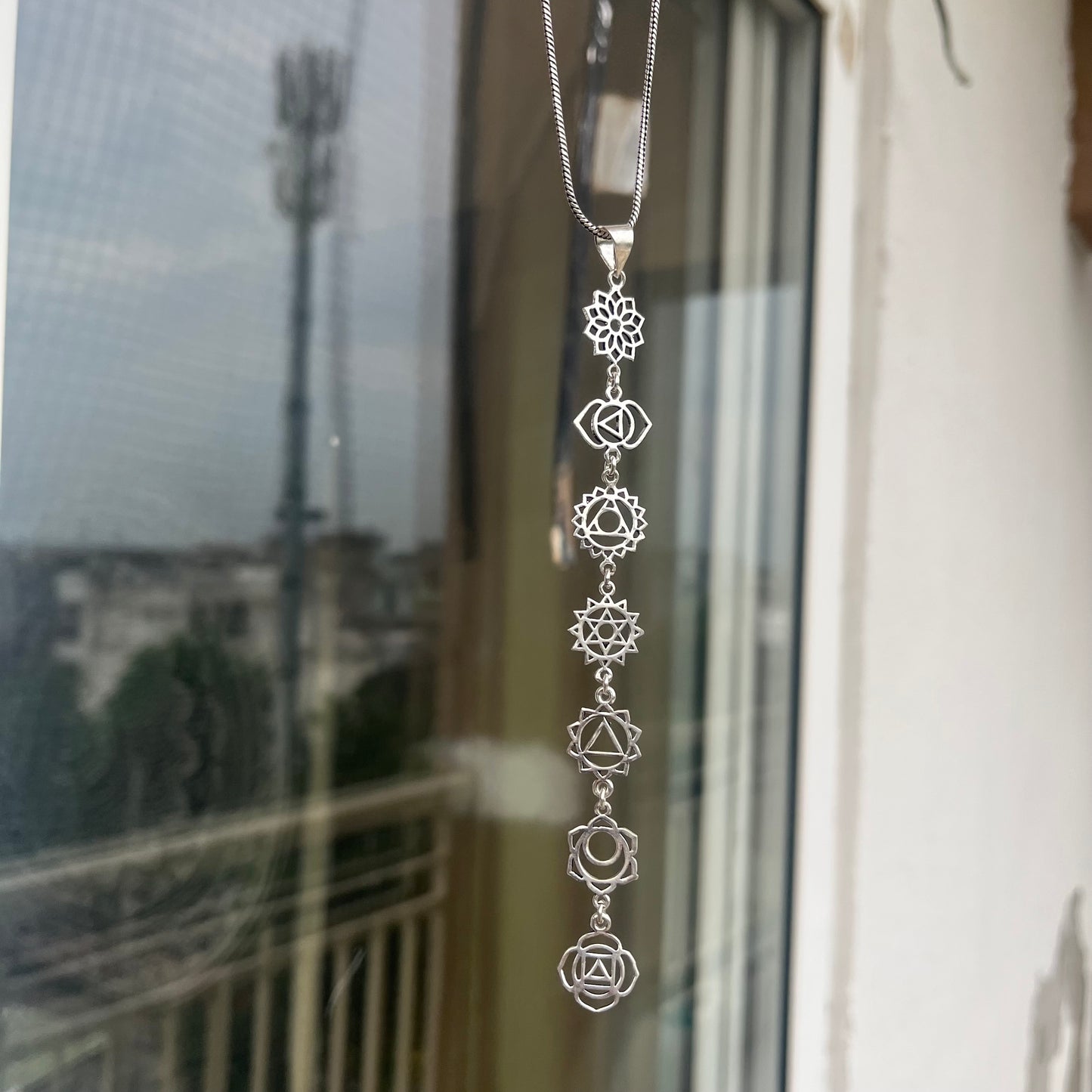 7 Chakra Pendant & Chain