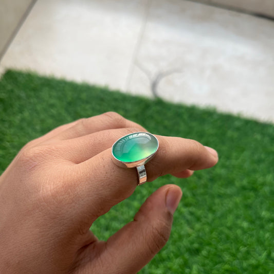 Green Onyx Adjustable Ring