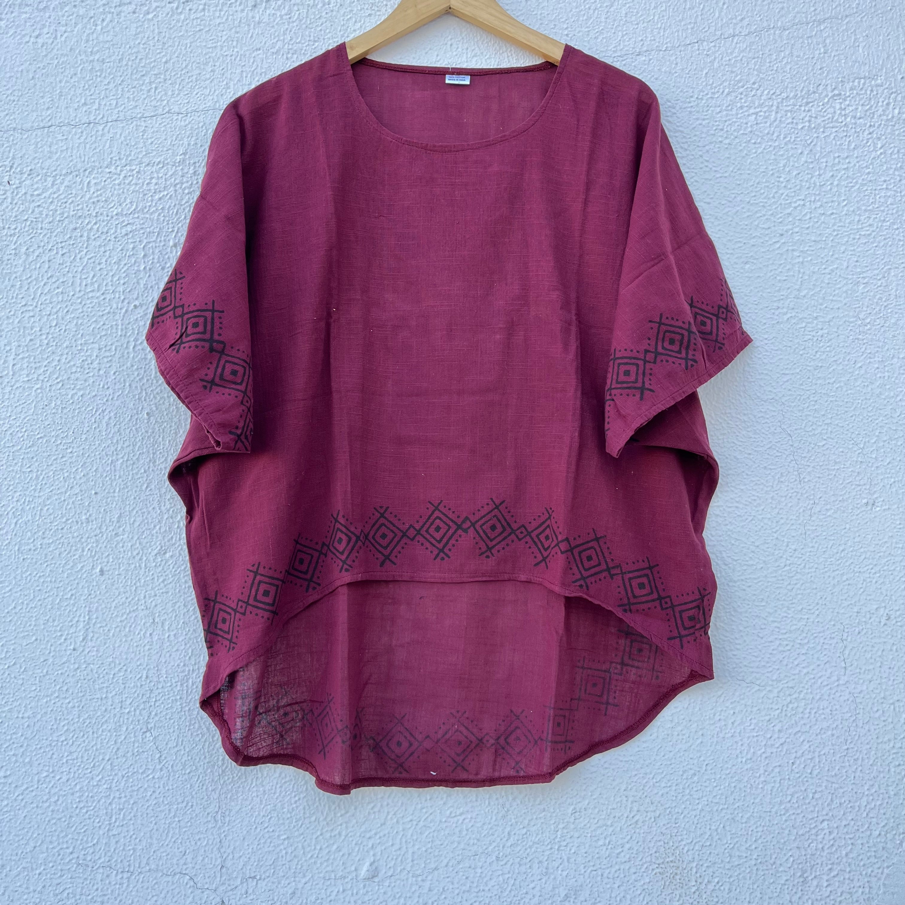 Aawara Cotton Top- Mulberry Berry
