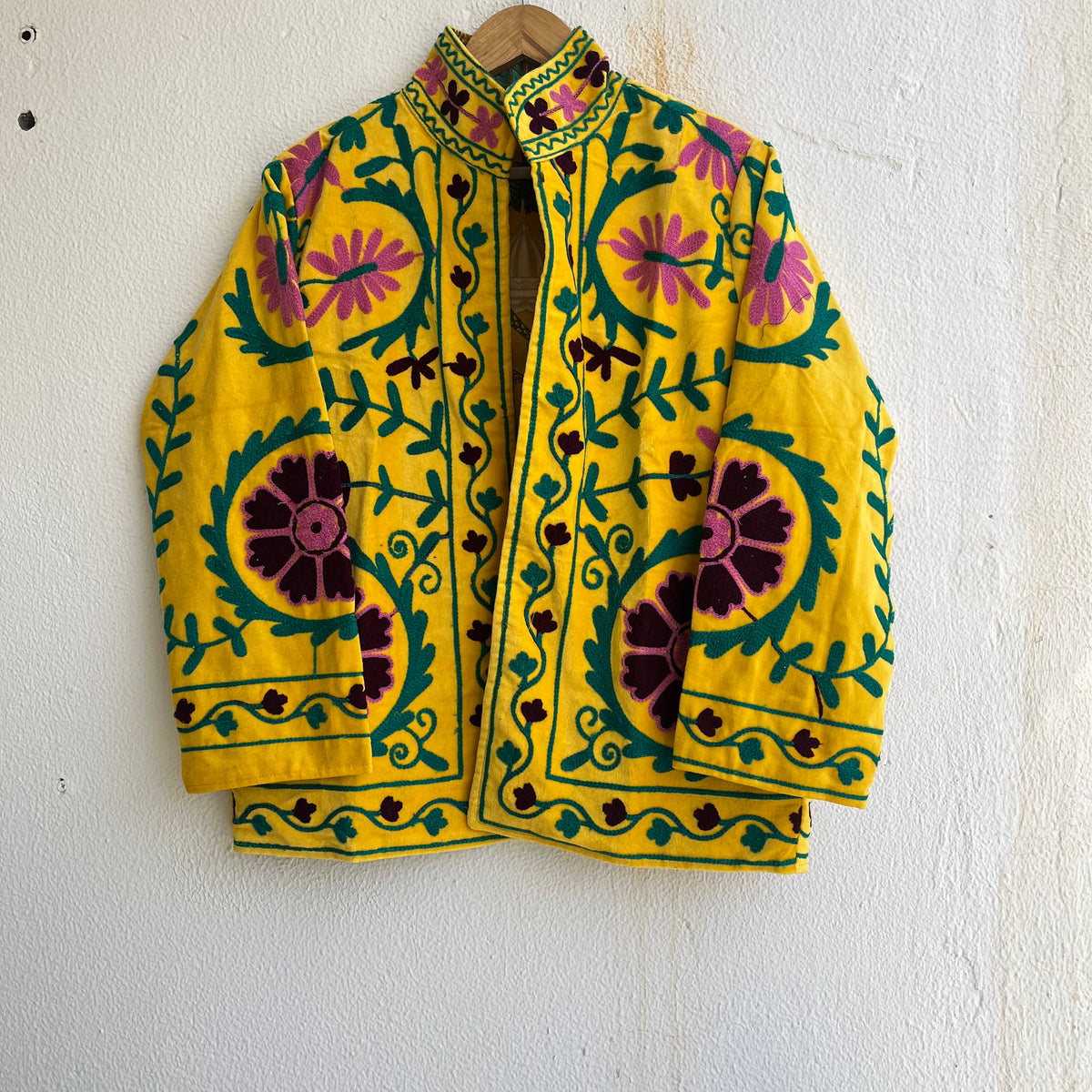 Jaipuri Thread Velvet Jacket