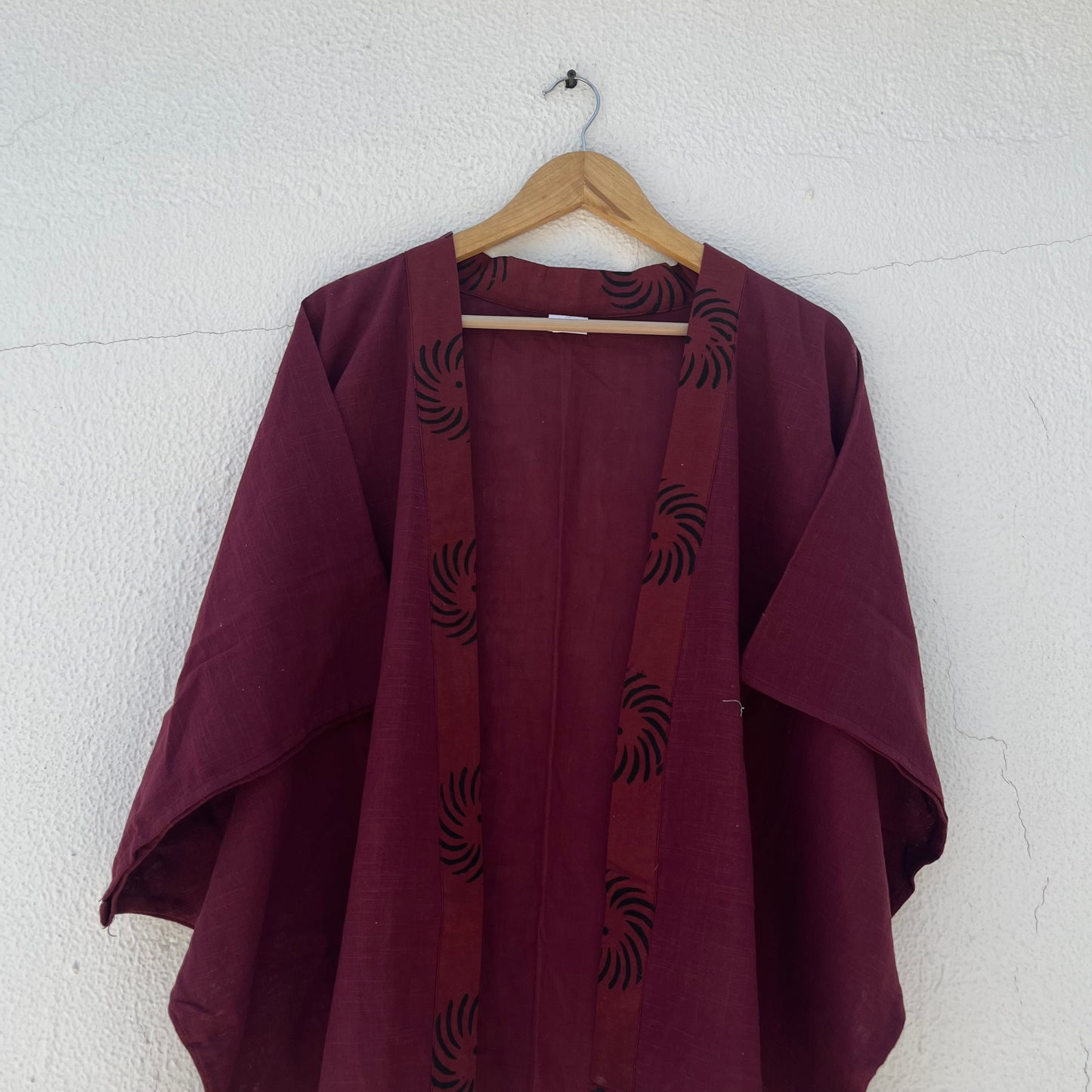 Arika Cotton Shrug- Berry Wine