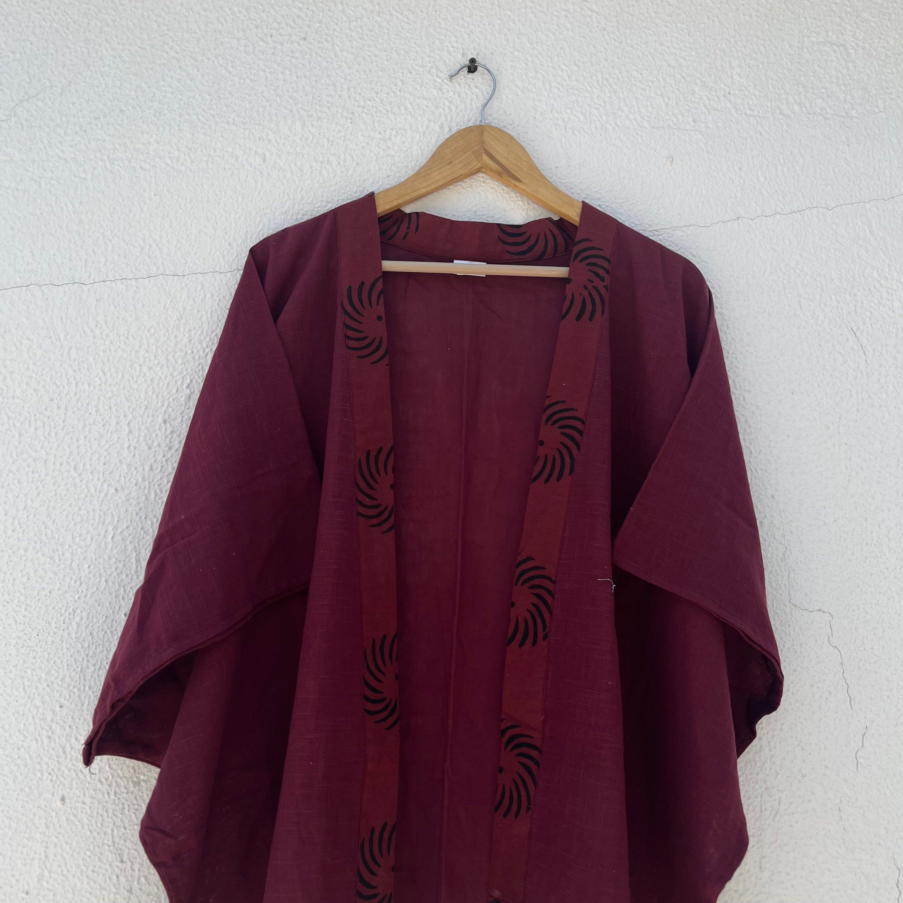 Arika Cotton Shrug- Berry Wine