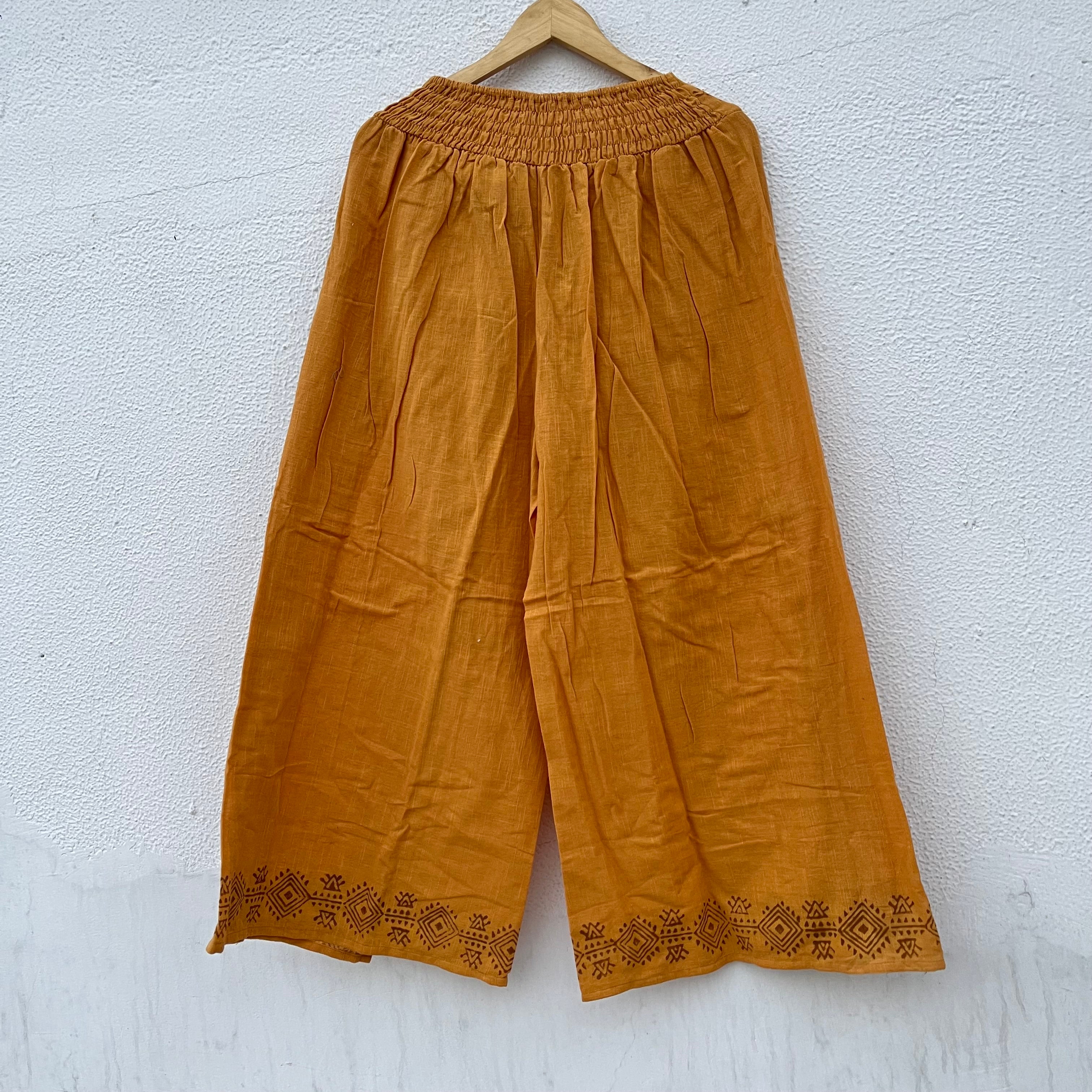 Mastani Cotton Pant- Mustard