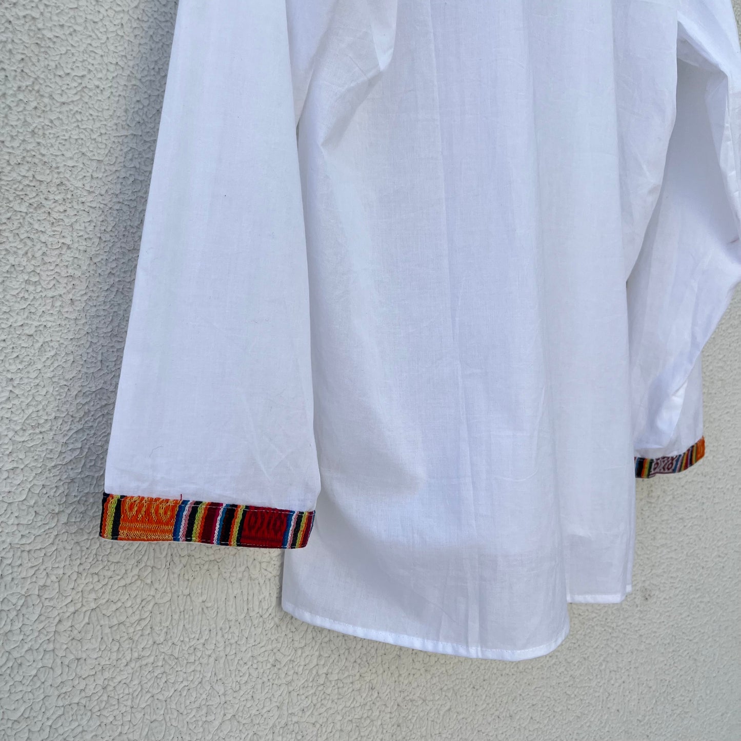 7 Chakra Kurta - White (Mulicolour Chakra)