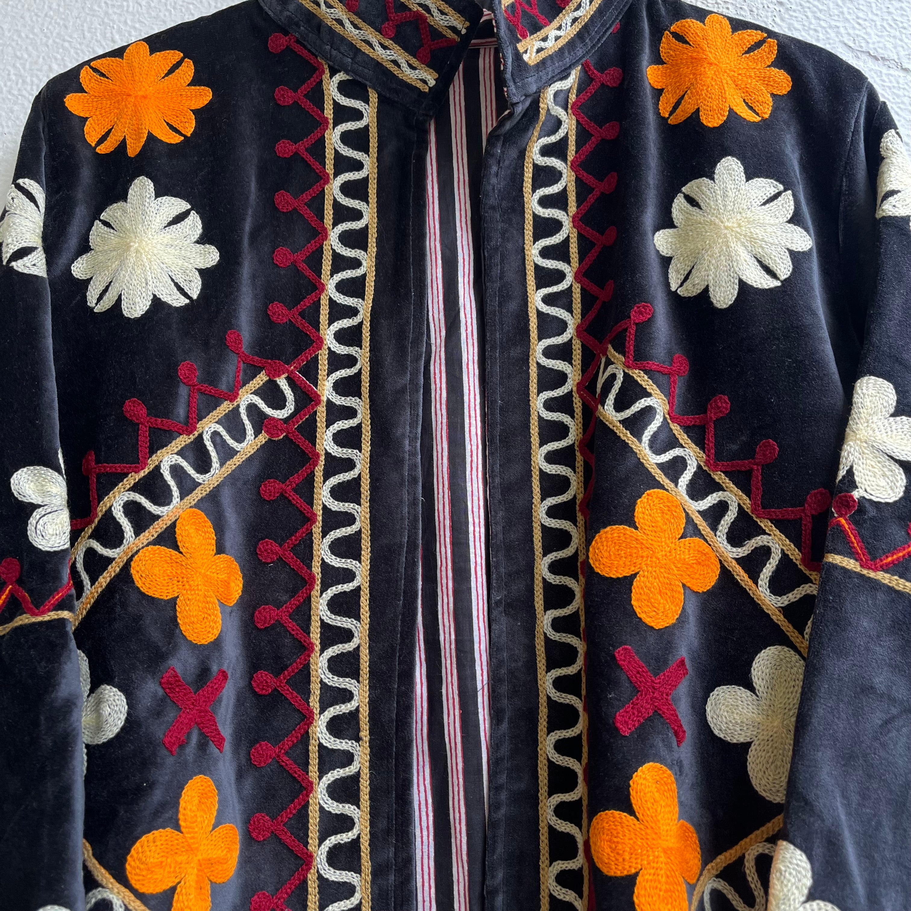 Jaipuri Thread Velvet Jacket