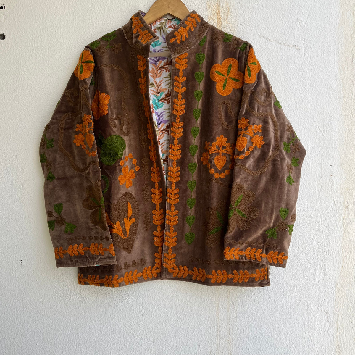Jaipuri Thread Velvet Jacket