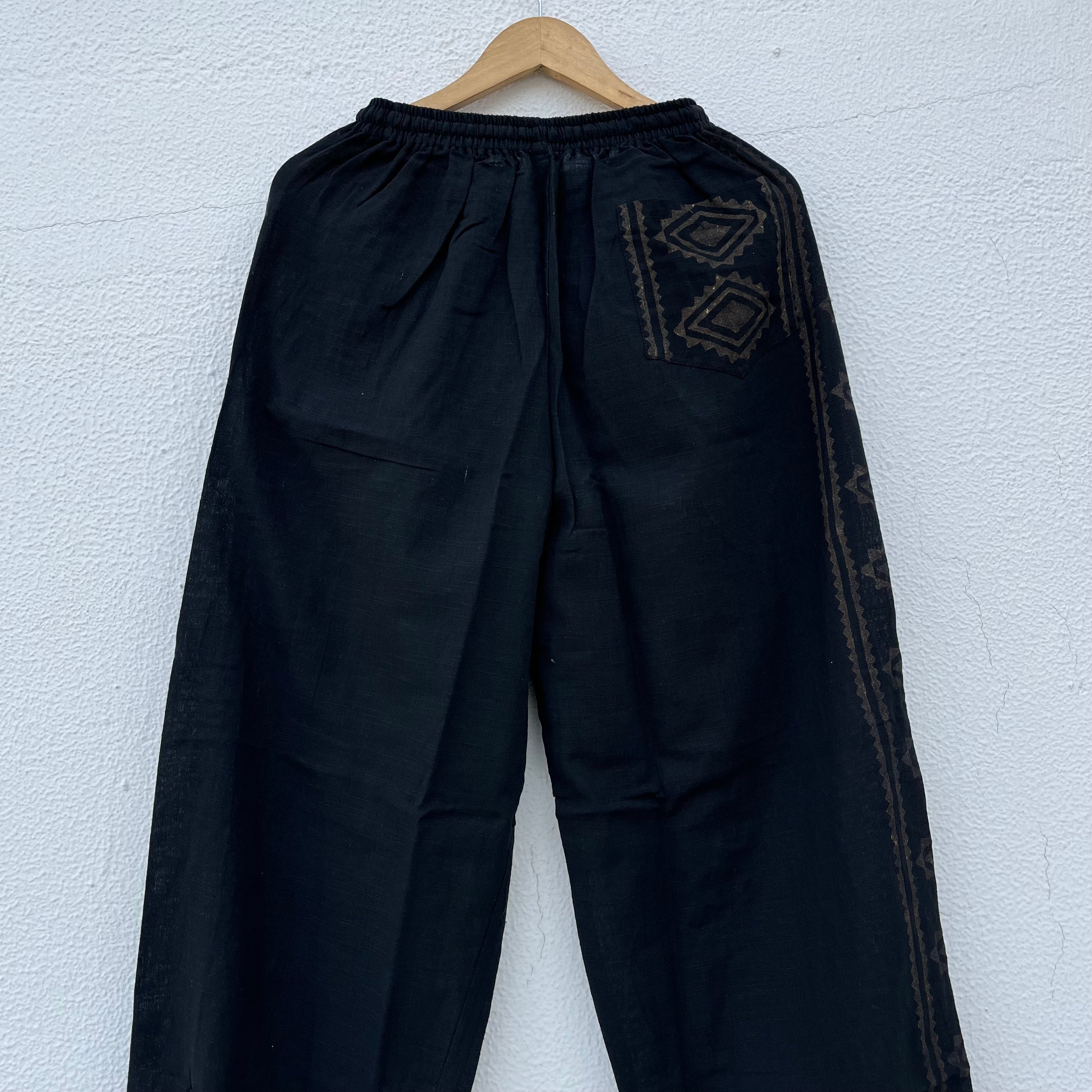 Moksha Cotton Pant- Midnight Black