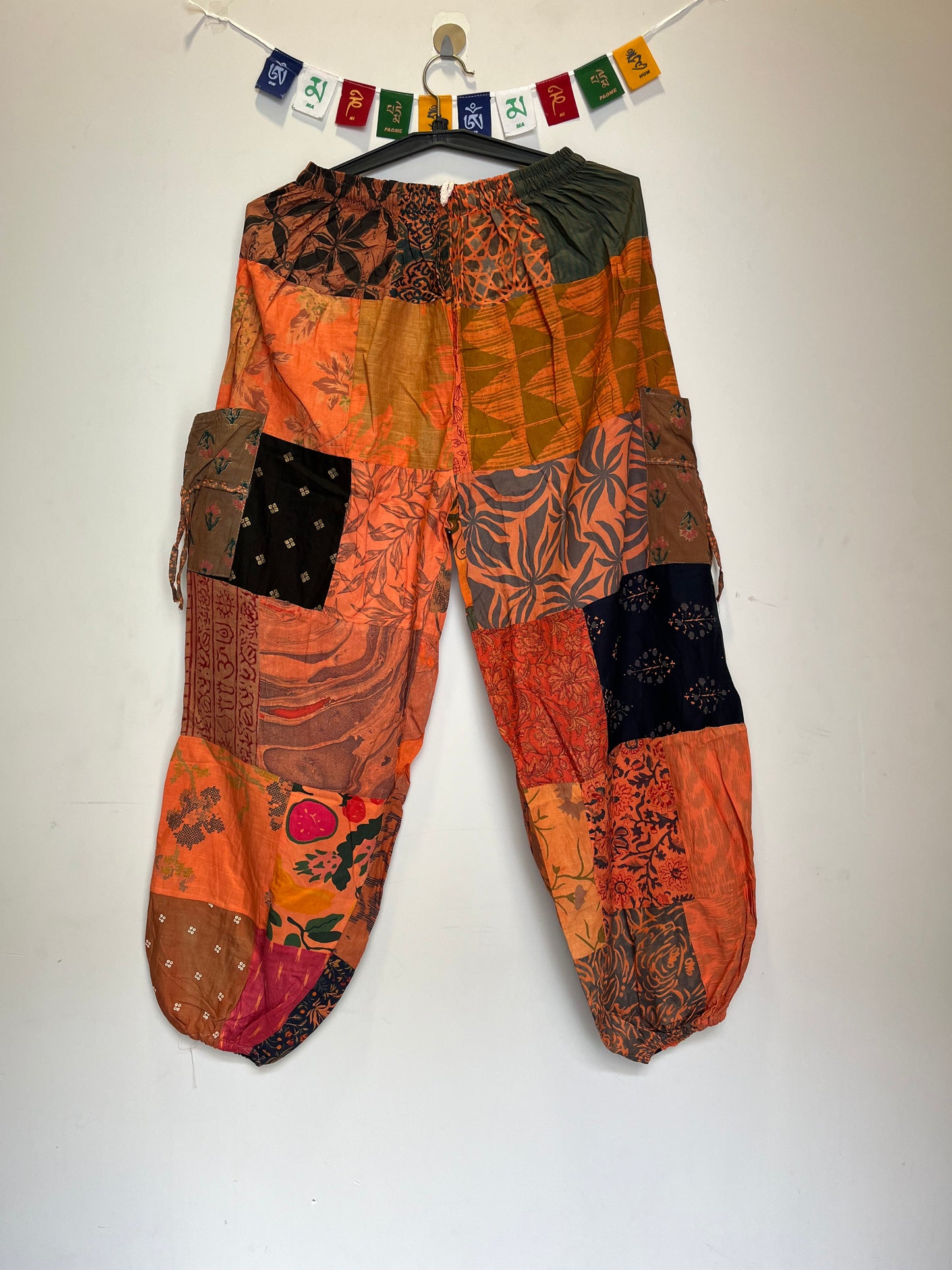 Patchwork Pants - Orange