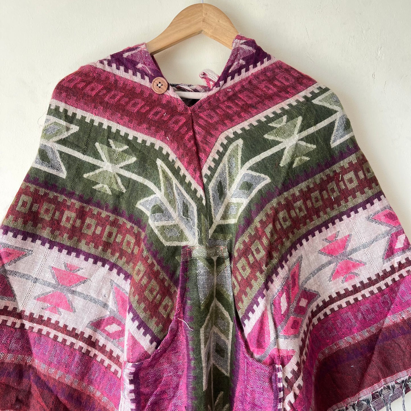 Pahadi Printed Poncho With Hood
