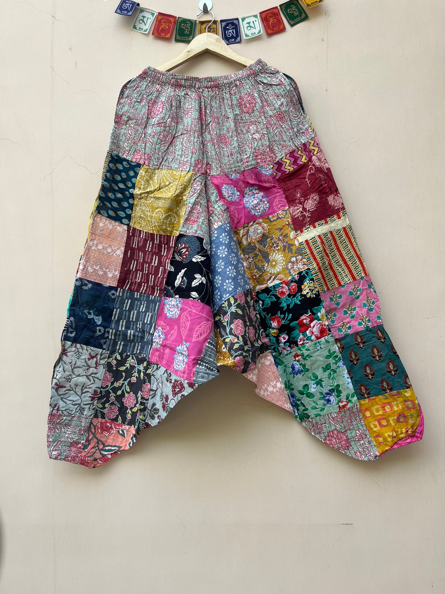 Patchwork Harem Pant