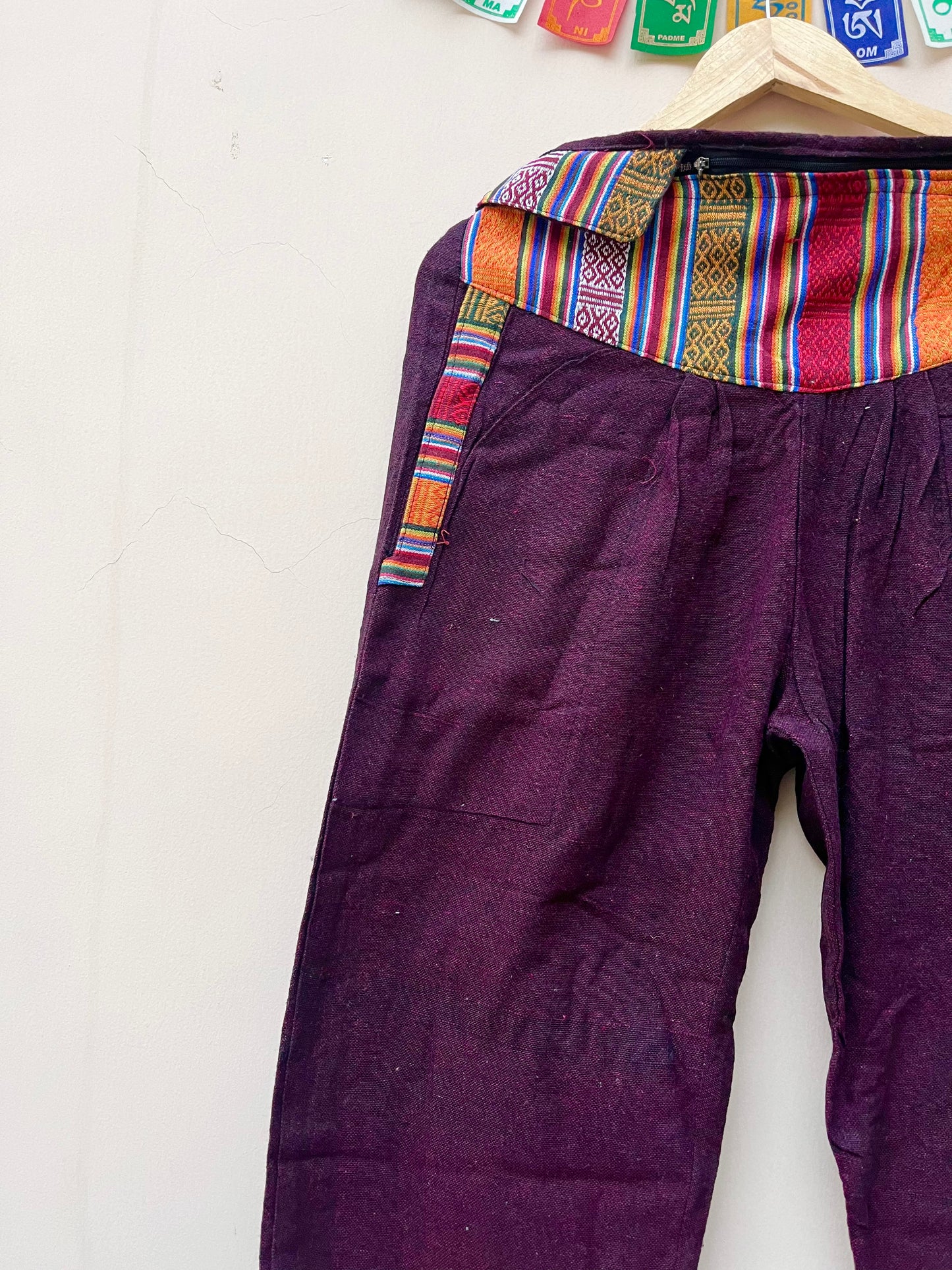 Nepali Pants - Maroon