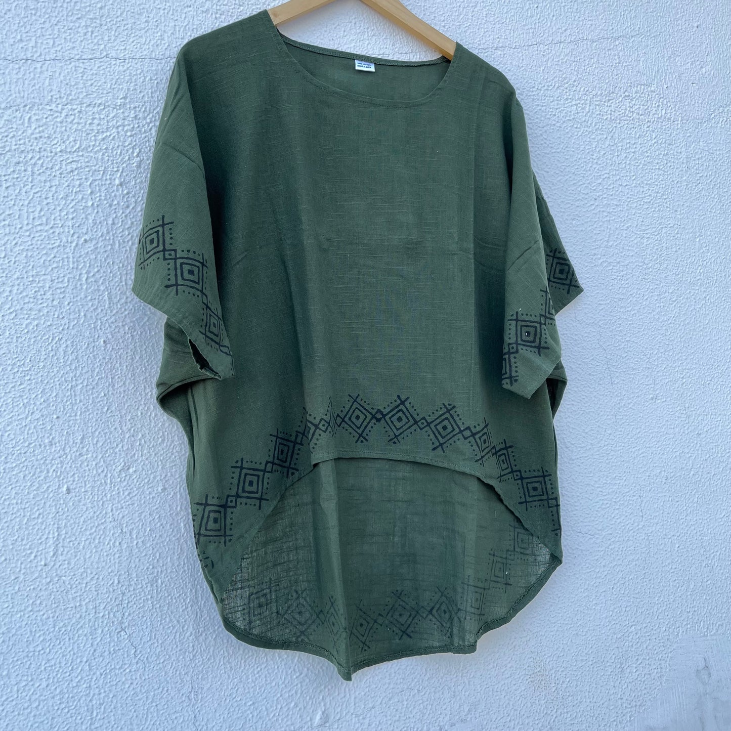Karwaan Cotton Top- Forest Green
