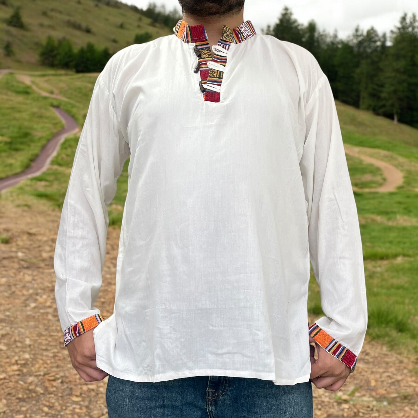 Nepali Kurta - Cream