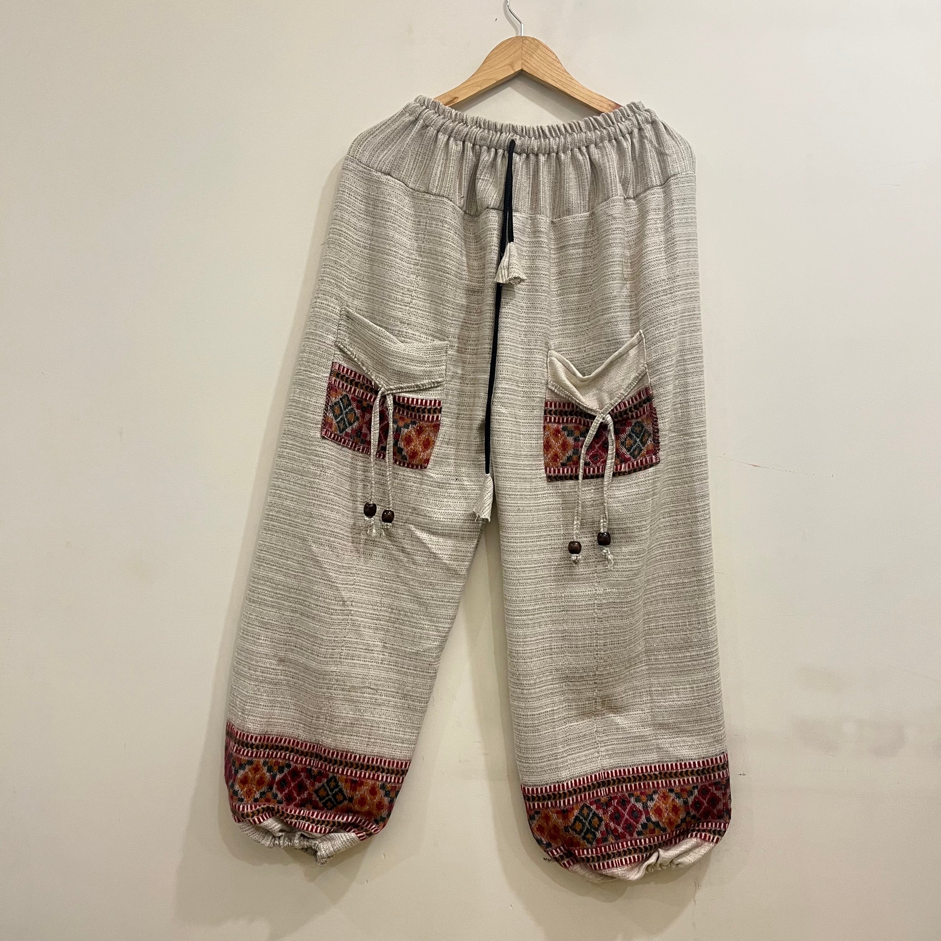 Combo Set - Hoddie + Woollen Pants (Mix Colour + Cream)