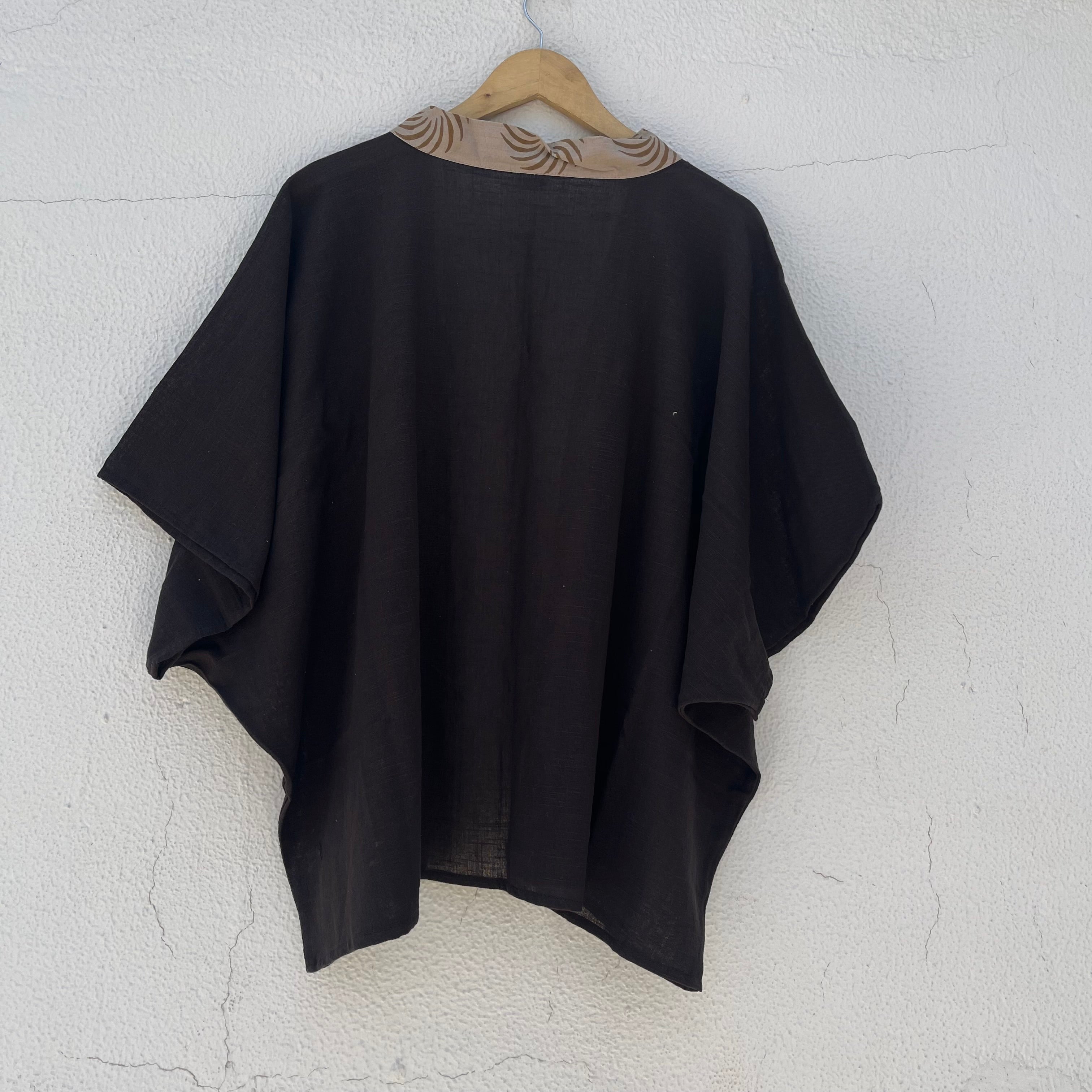 Arika Cotton Shrug- Brown