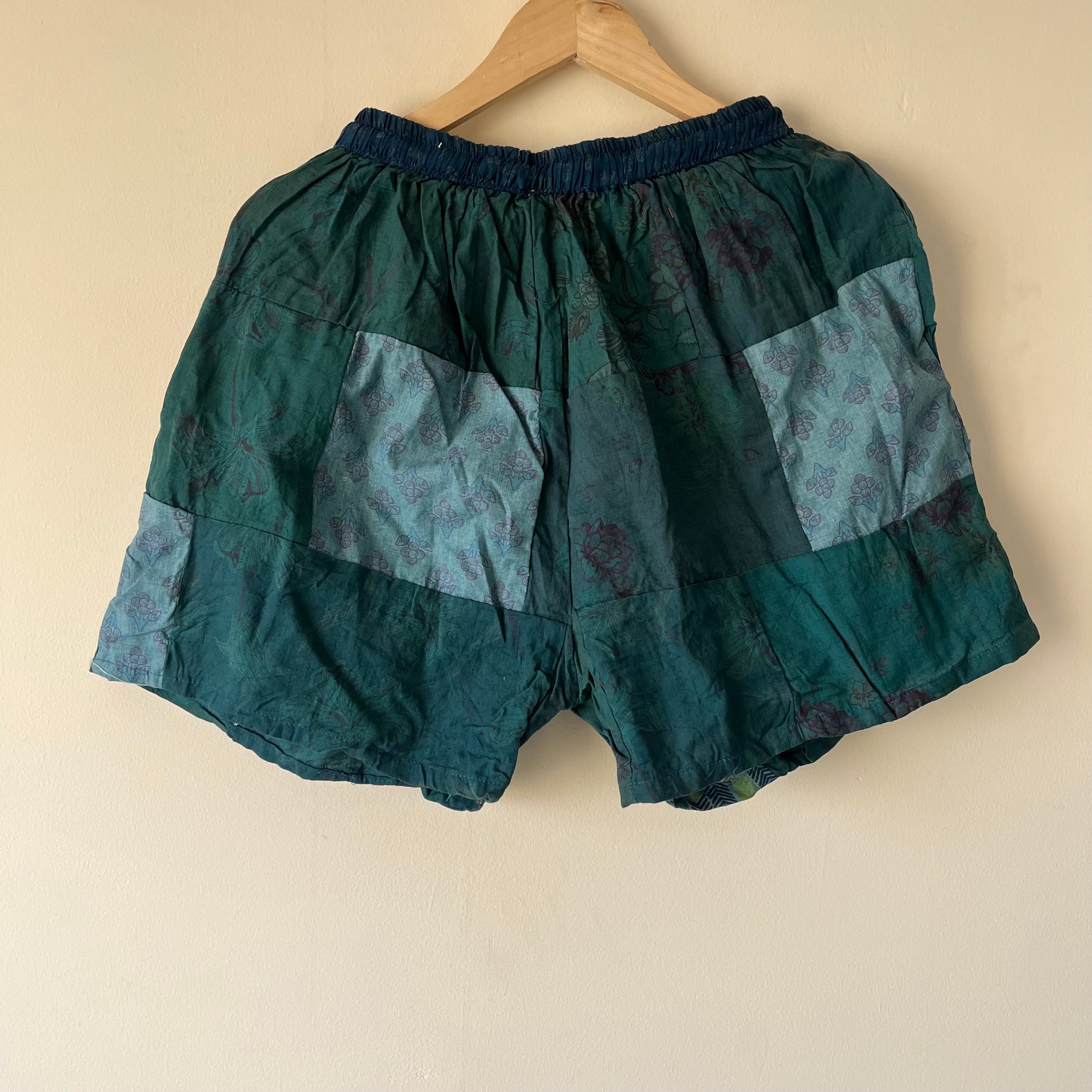 Patchwork Shorts - Forest