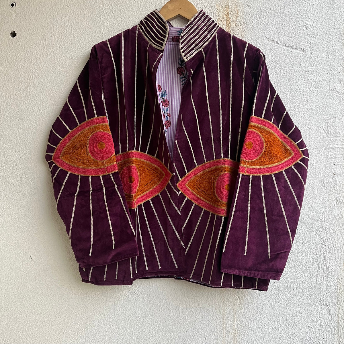Jaipuri Thread Velvet Jacket