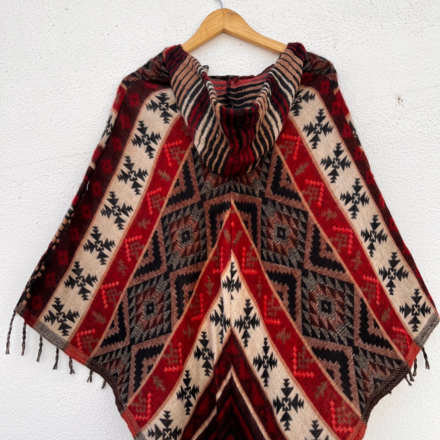 Pahadi Printed Poncho With Hood