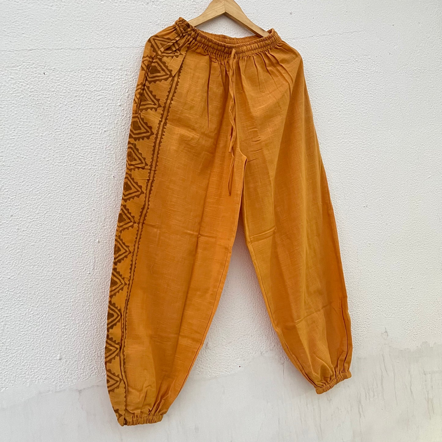 Moksha Cotton Pant- Mustard