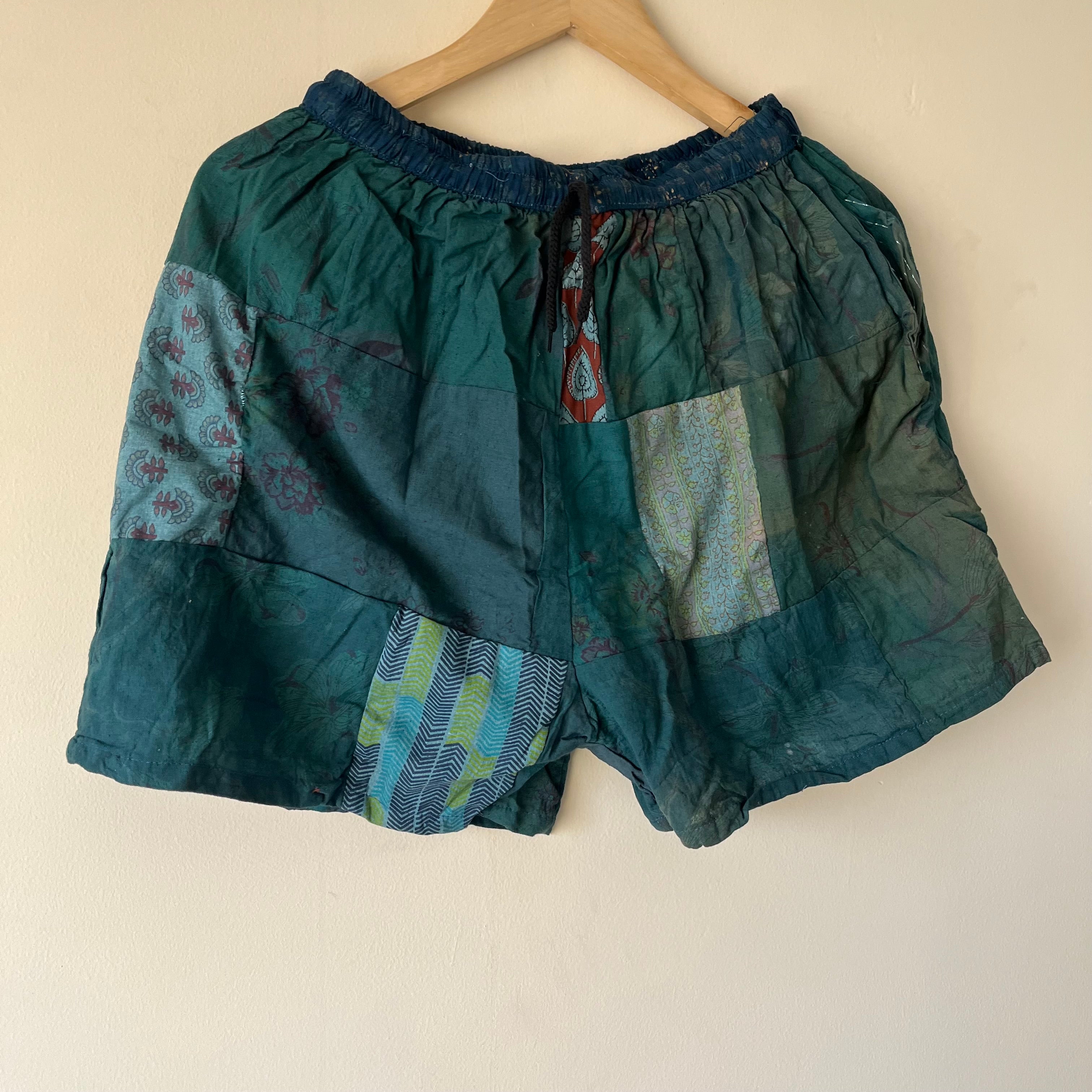 Patchwork Shorts - Forest