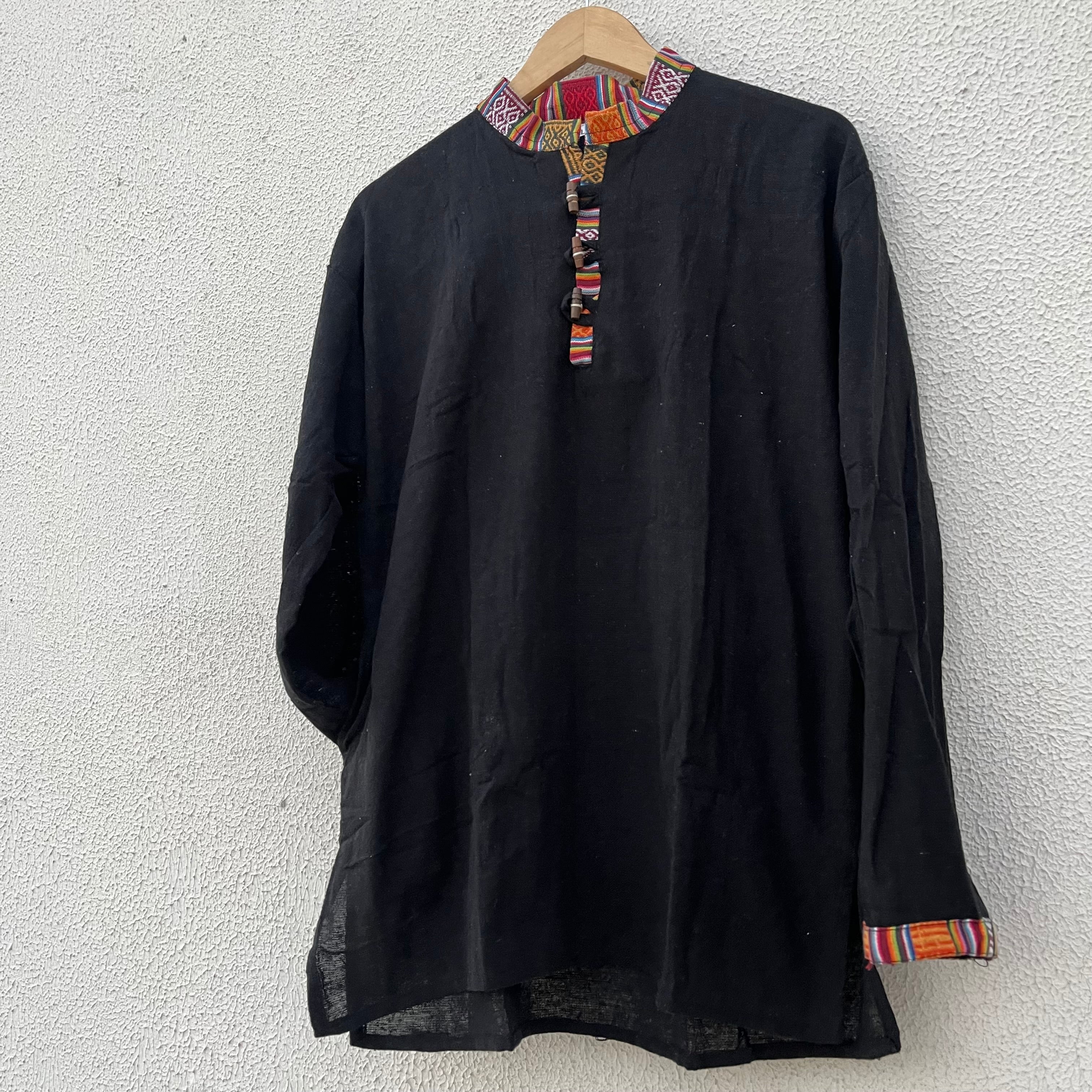 Nepali Kurta - Black