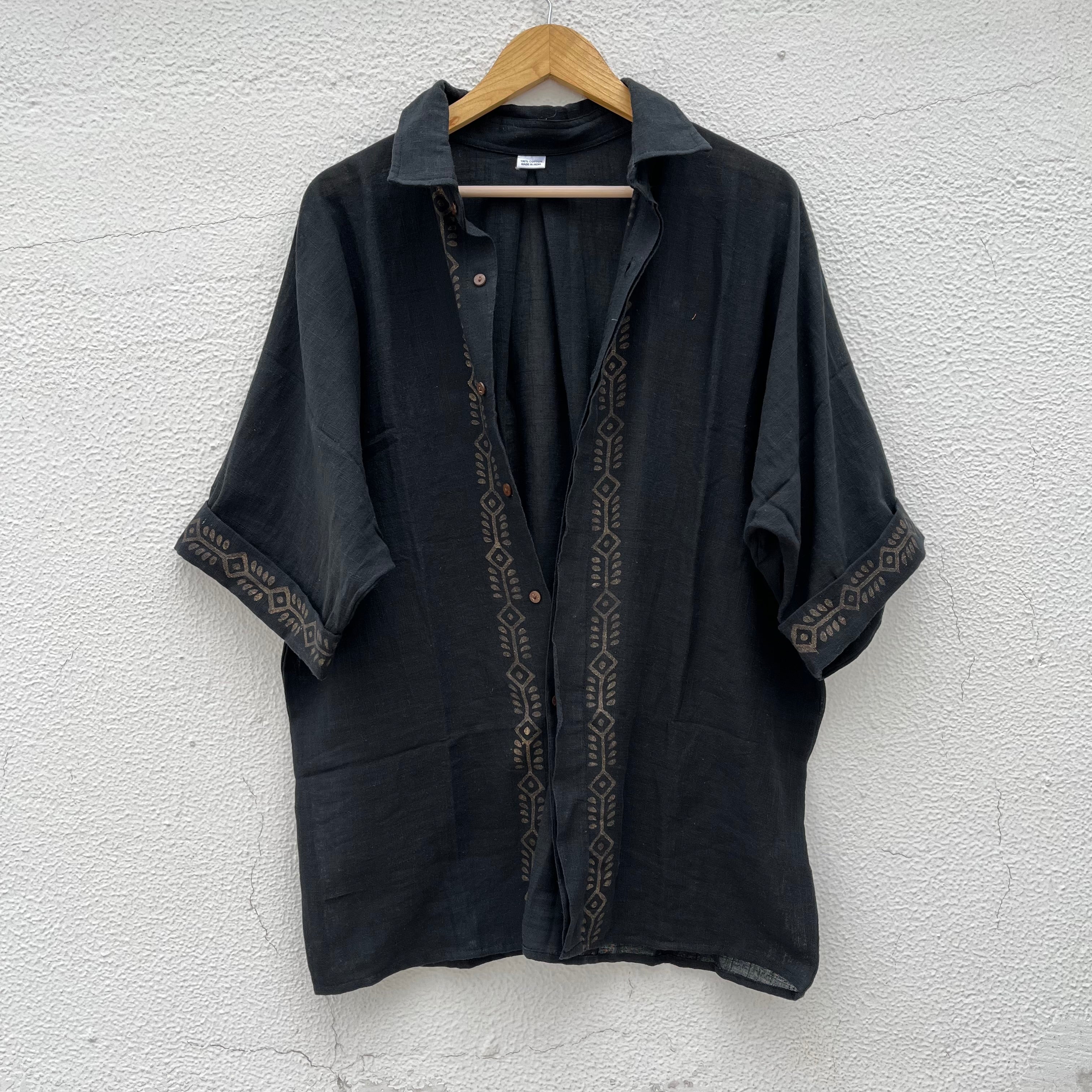 Rahgir Cotton Unisex Shirt 2.0 - Black