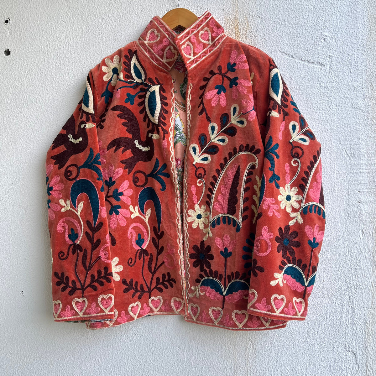 Jaipuri Thread Velvet Jacket