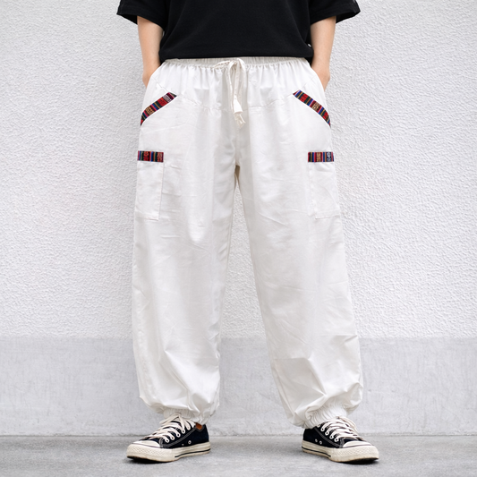 Pahadi Baggy Pants - White