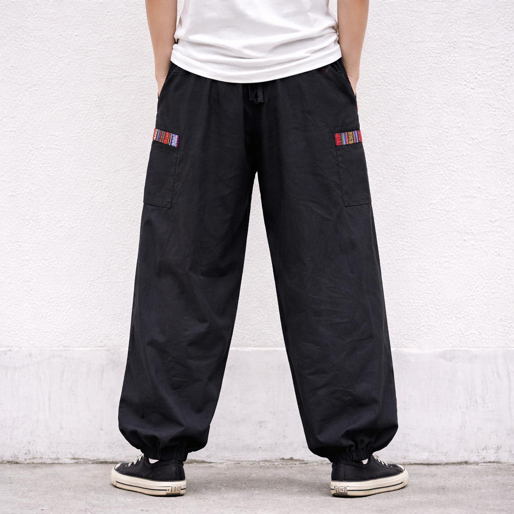 Pahadi Baggy Pants - Black