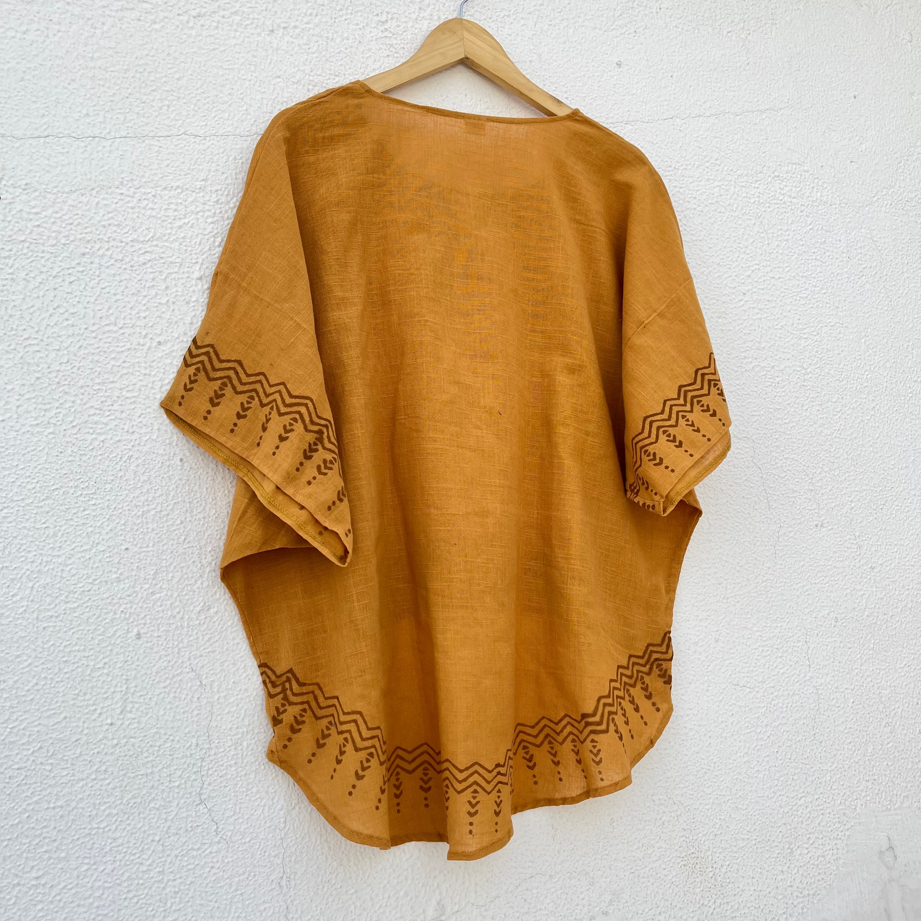 Aawara Cotton Top- Mustard