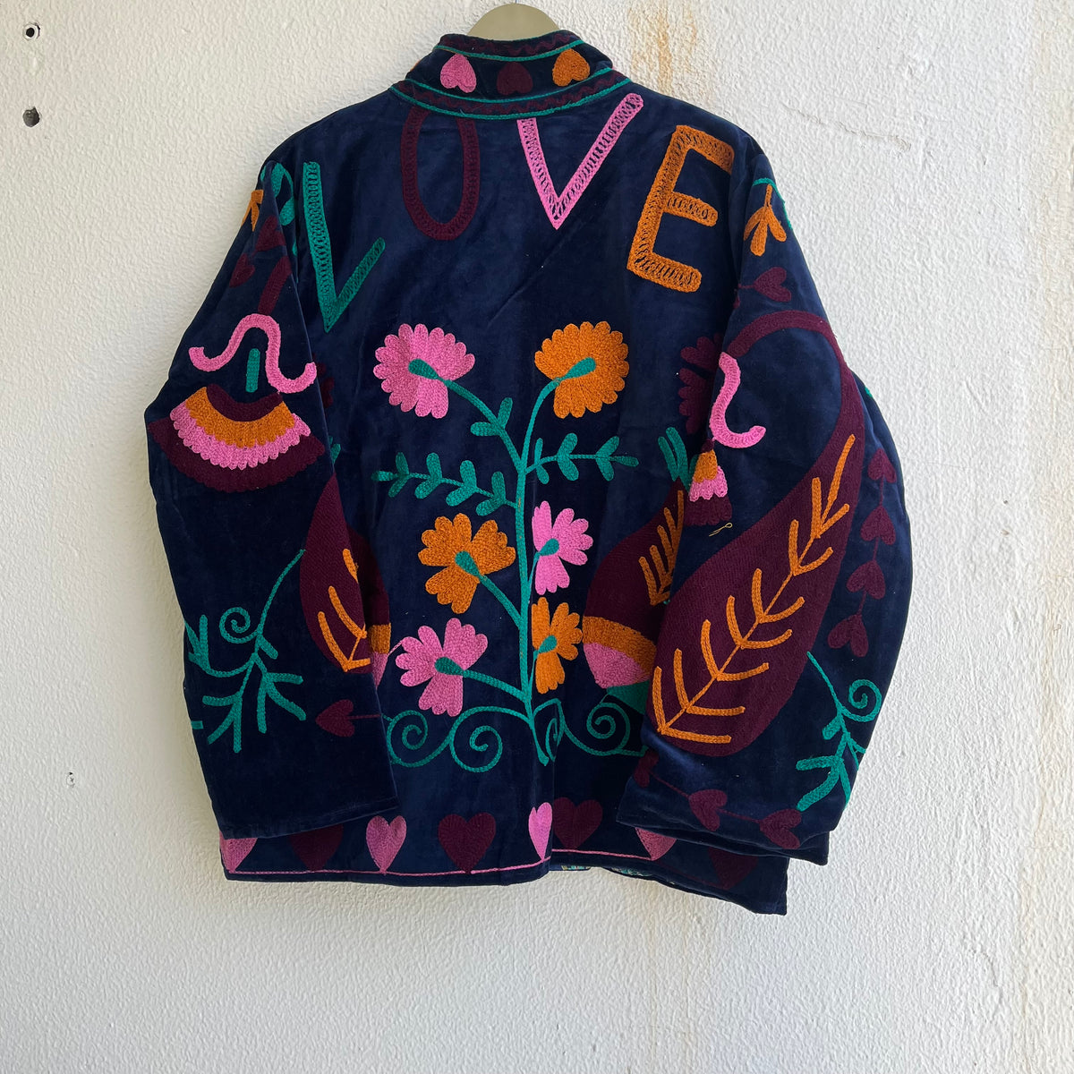 Jaipuri Thread Velvet Jacket