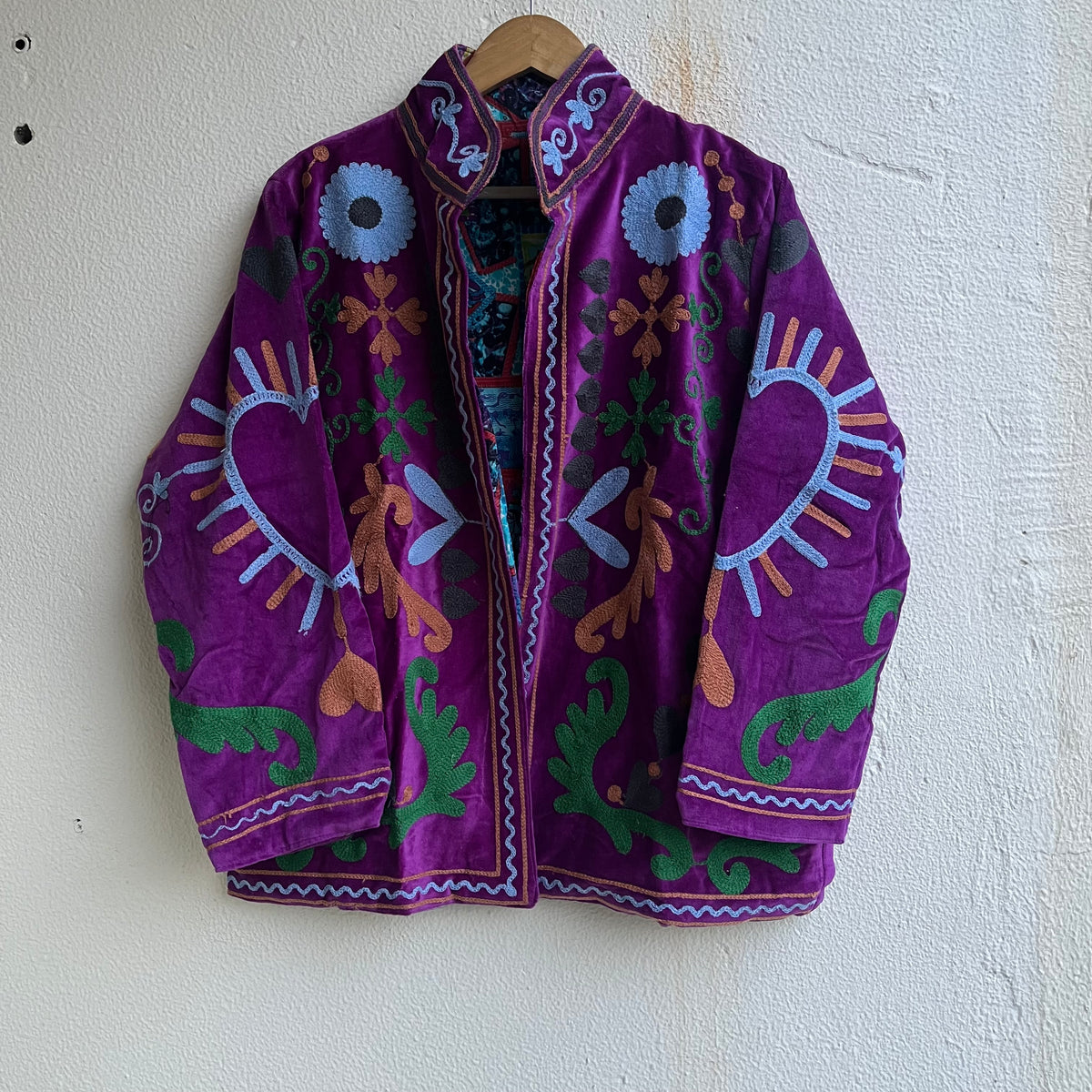 Jaipuri Thread Velvet Jacket
