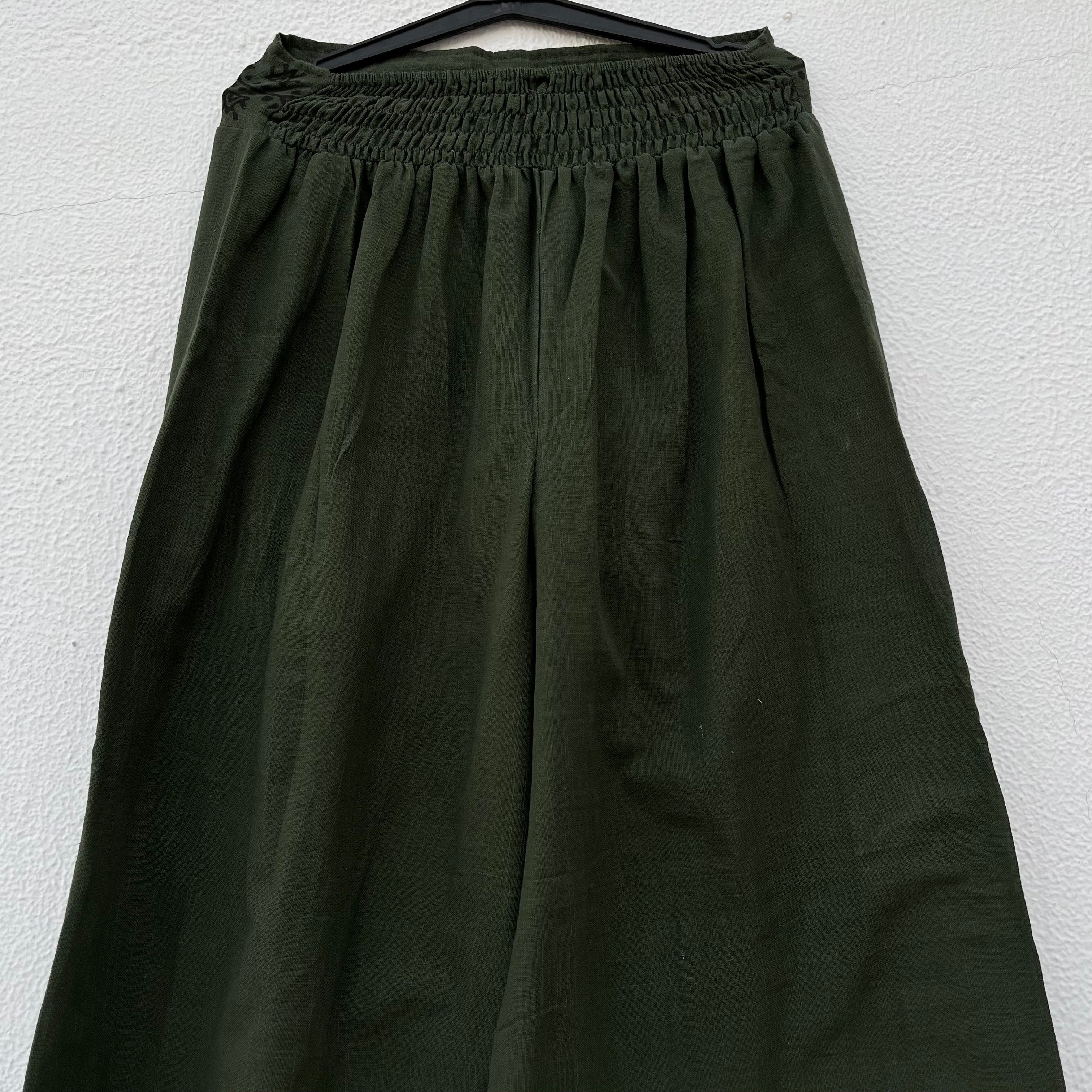 Mastani Cotton Pant- Forest