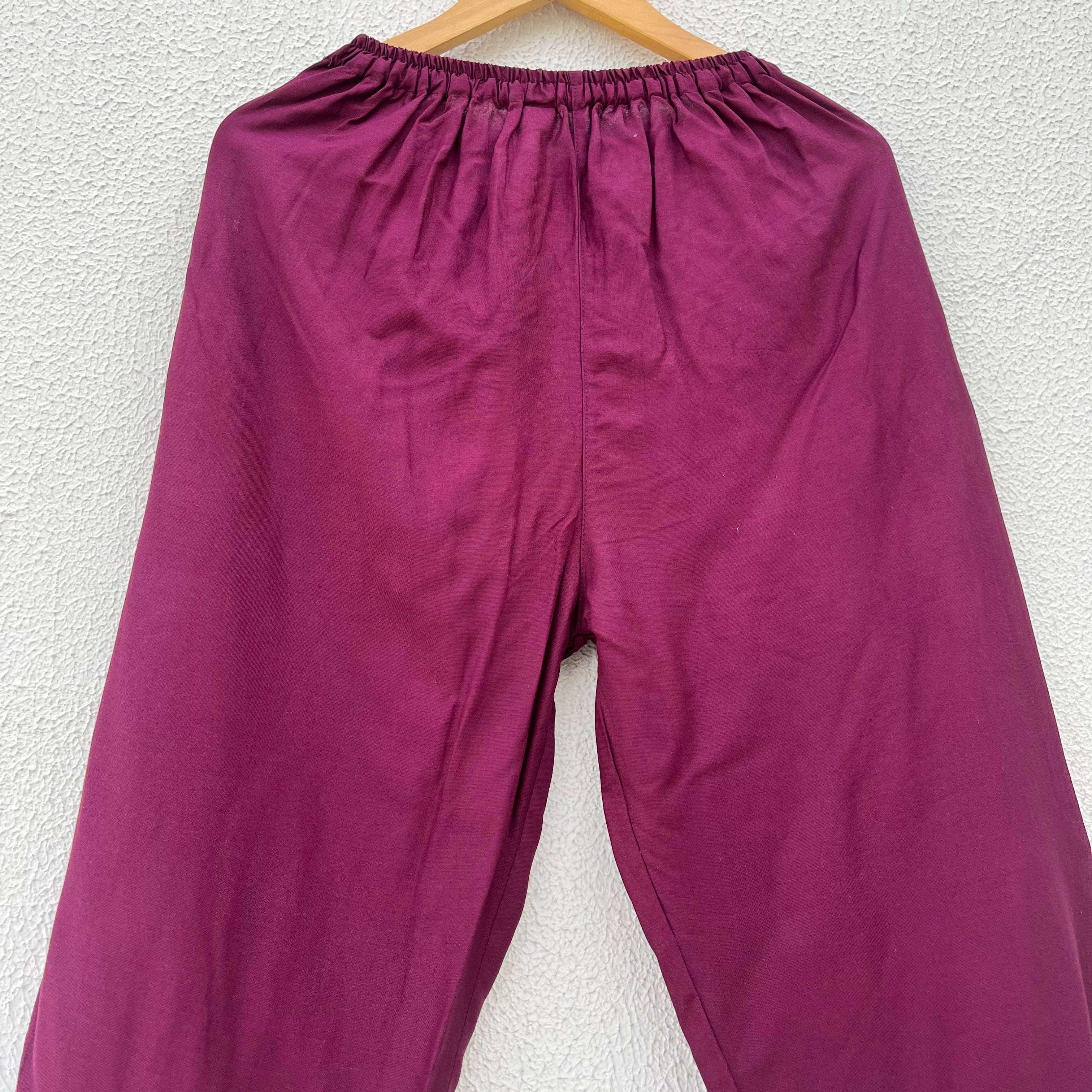 7 Chakra Pants - Wine (Multicolour)