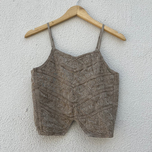 Parvati Thread Top - Beige