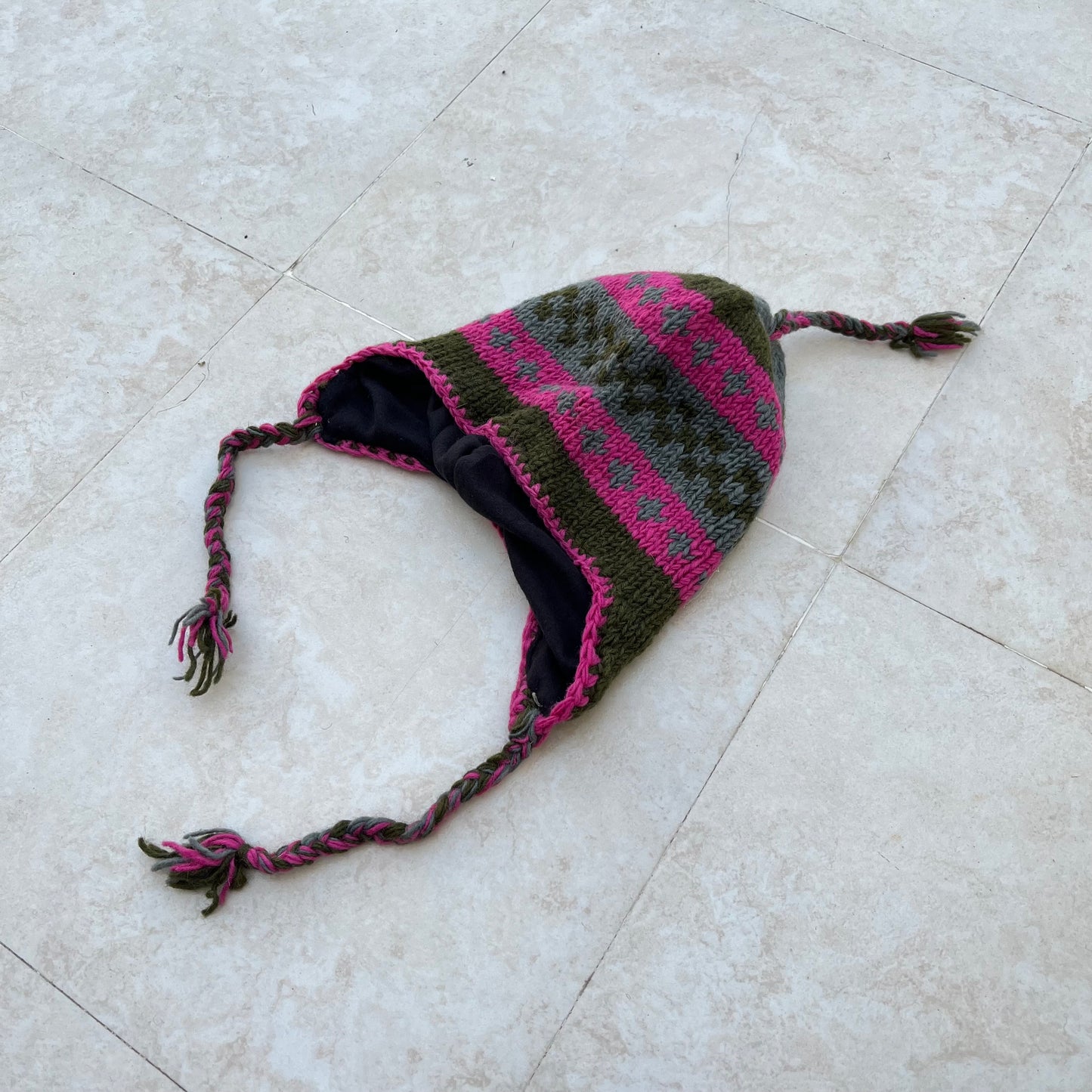 Winter Cap with braids