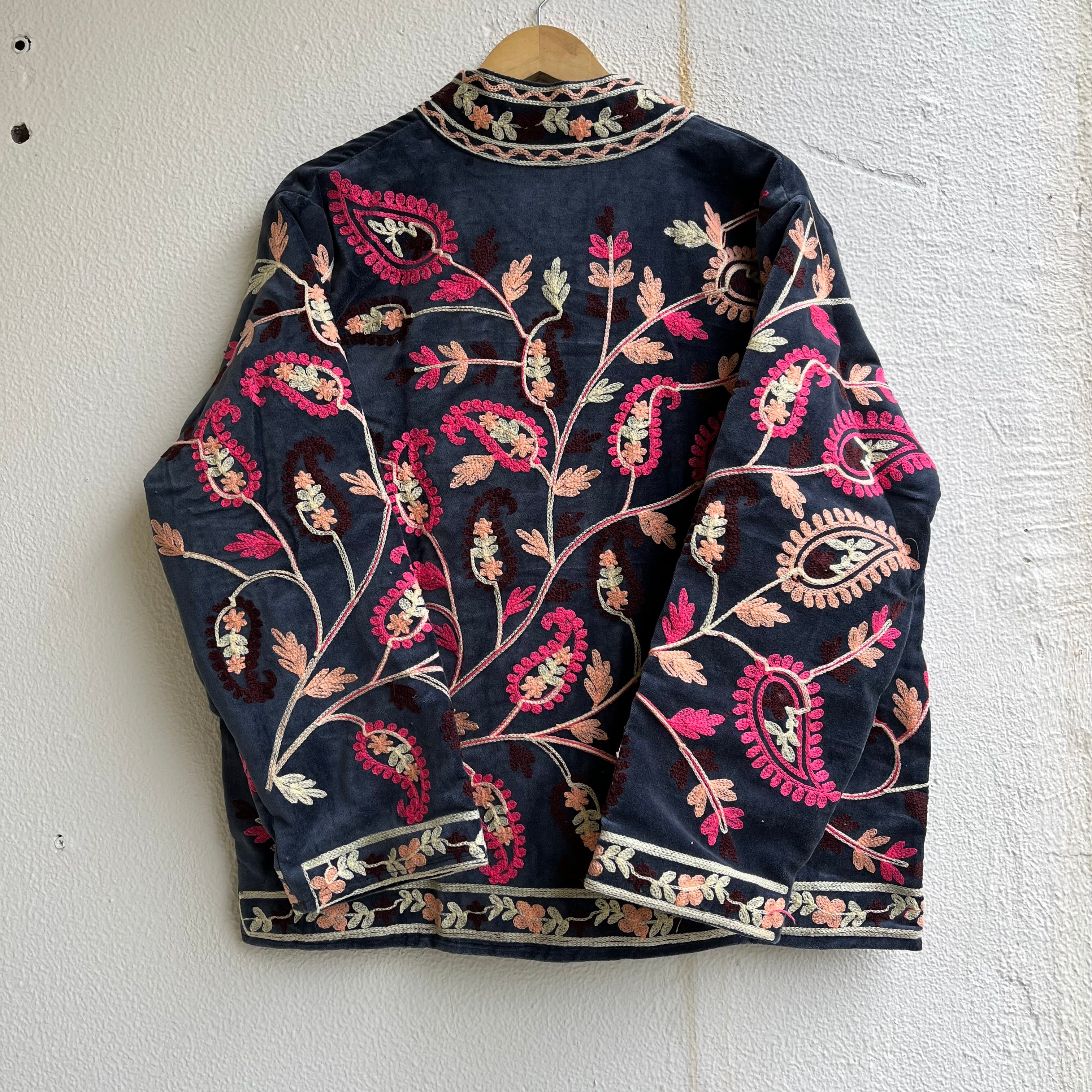 Jaipuri Thread Velvet Jacket