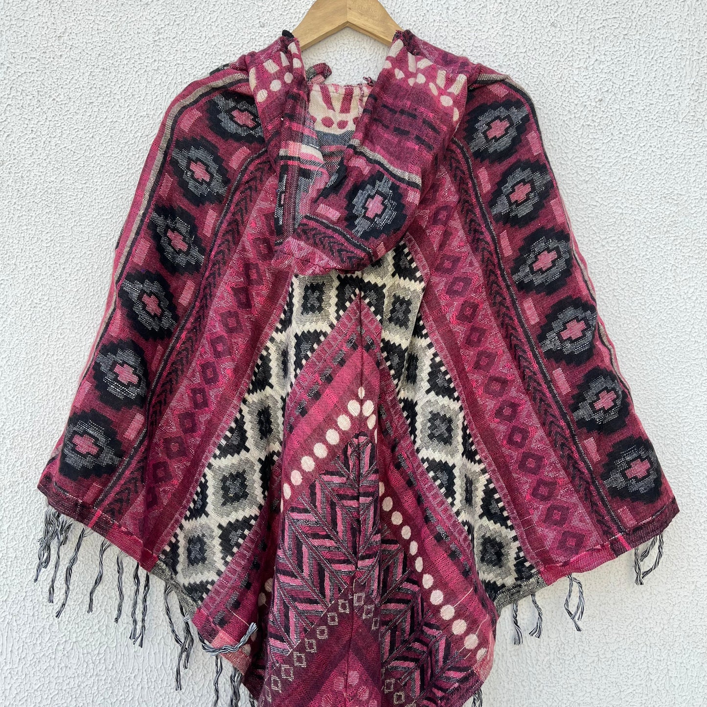 Pahadi Printed Poncho With Hood