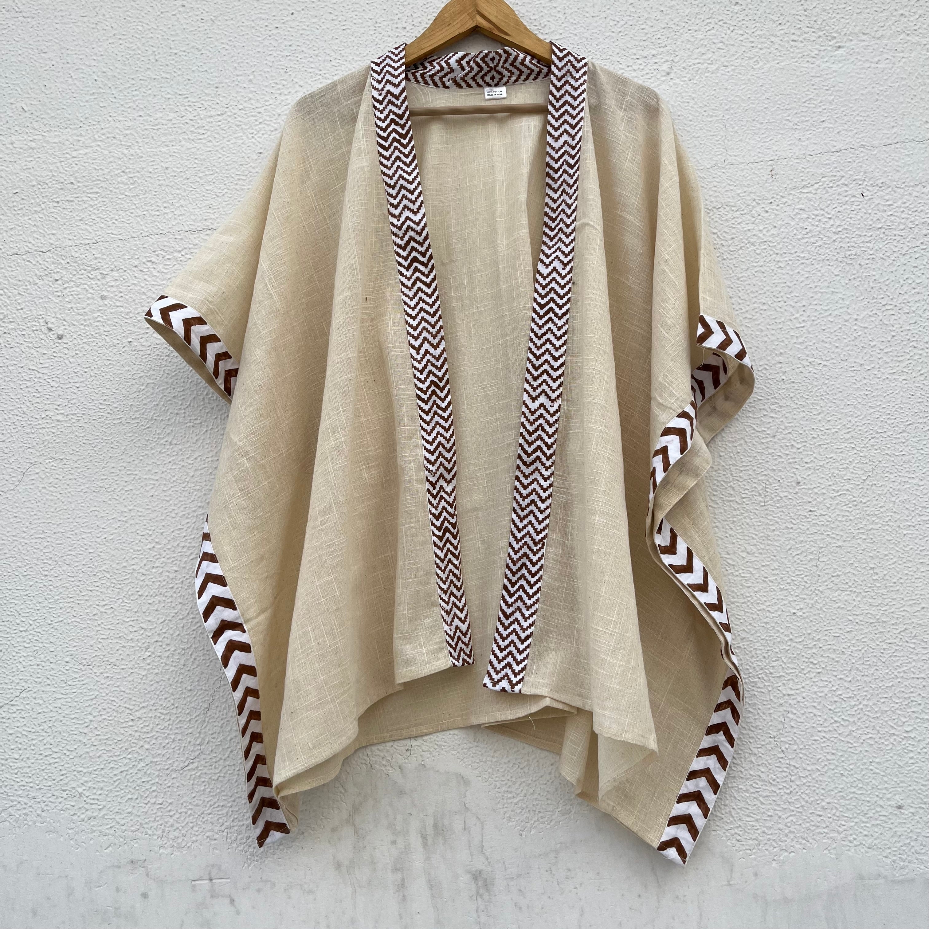 Karwaan Cotton Shrug - Warm Cream